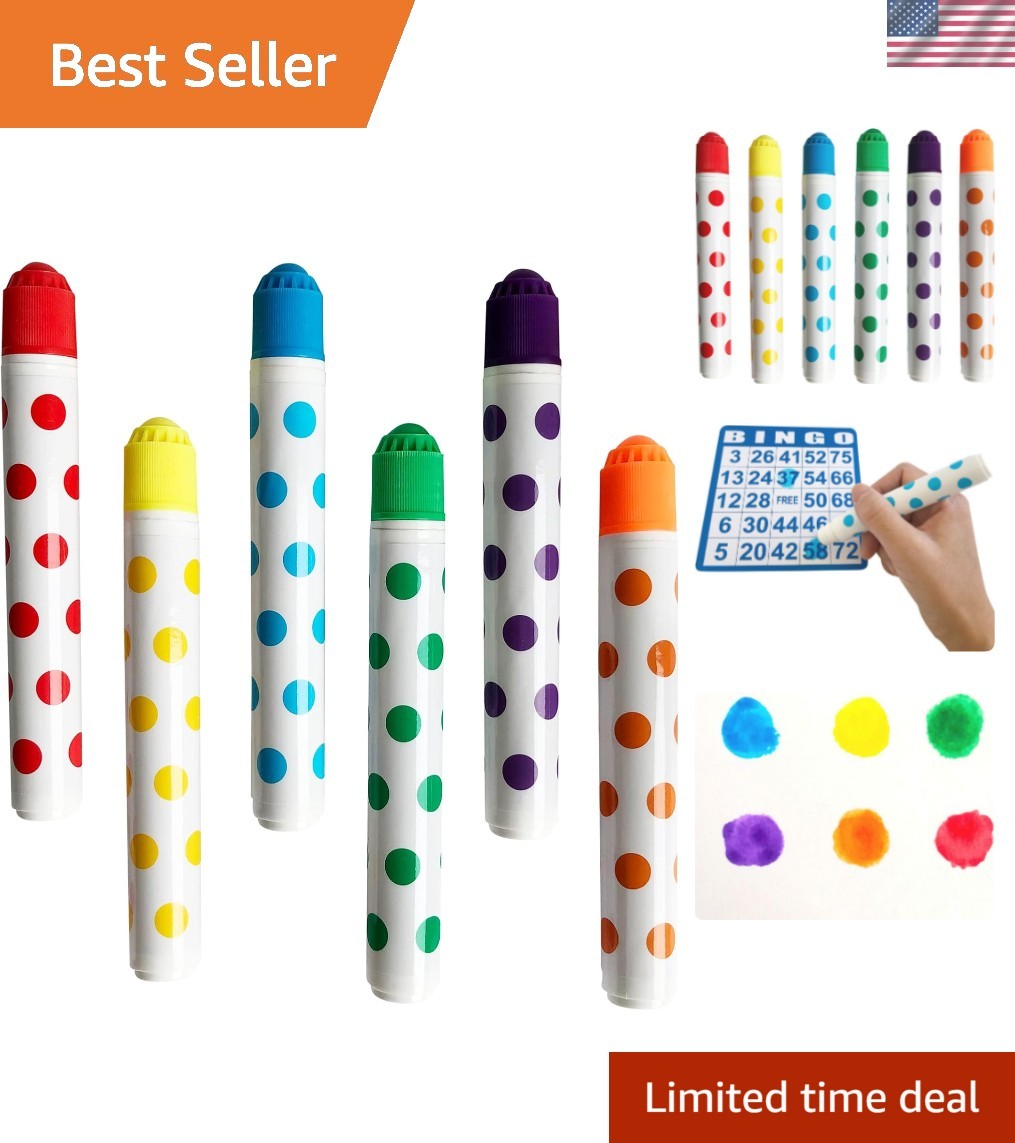 Bingo Daubers 6 Pack in Mixed Colors