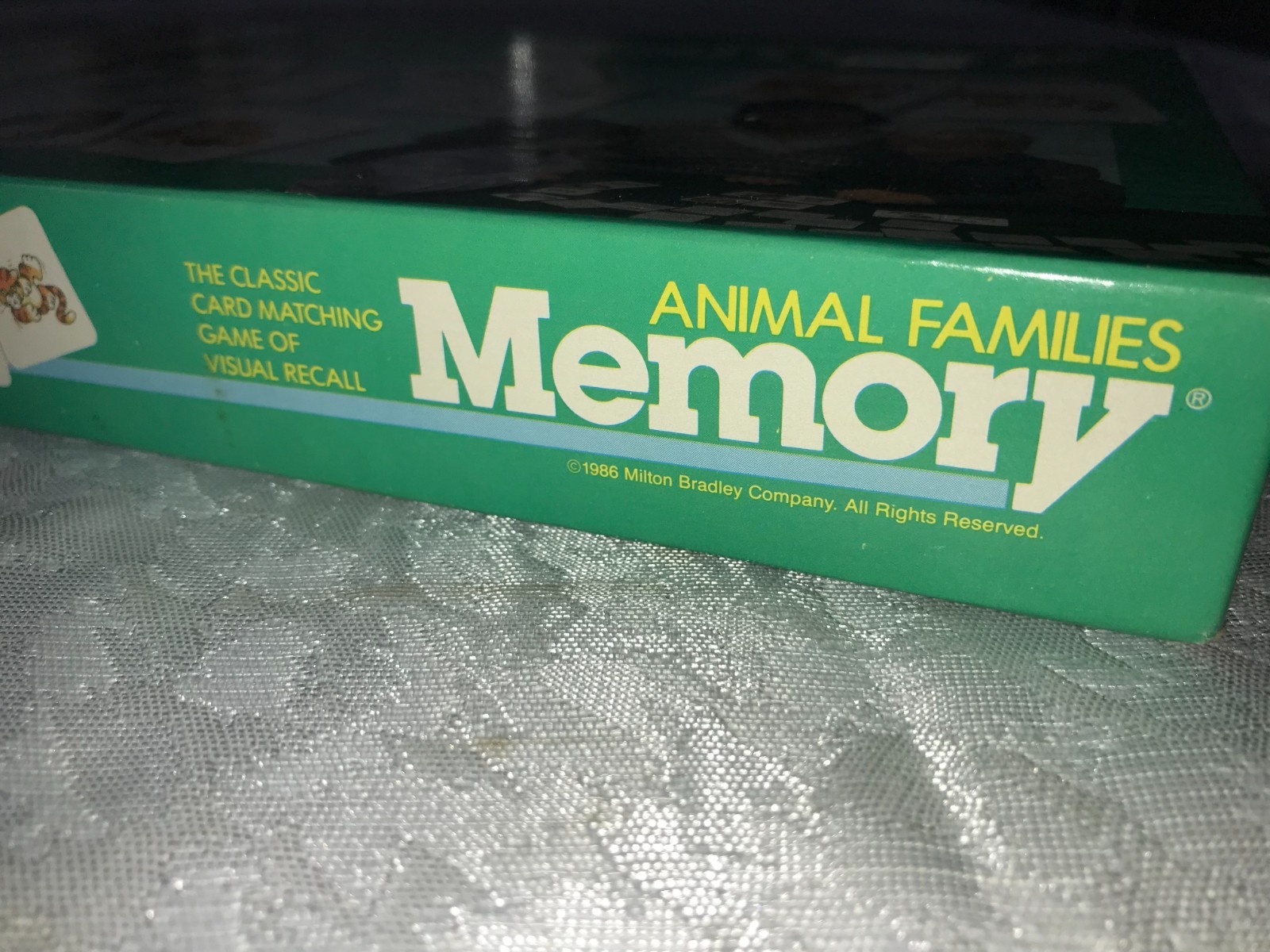 Rare NOS 1986 RAVENSBURGER Classic ANIMAL FAMILIES Kid MEMORY TILE Matching GAME