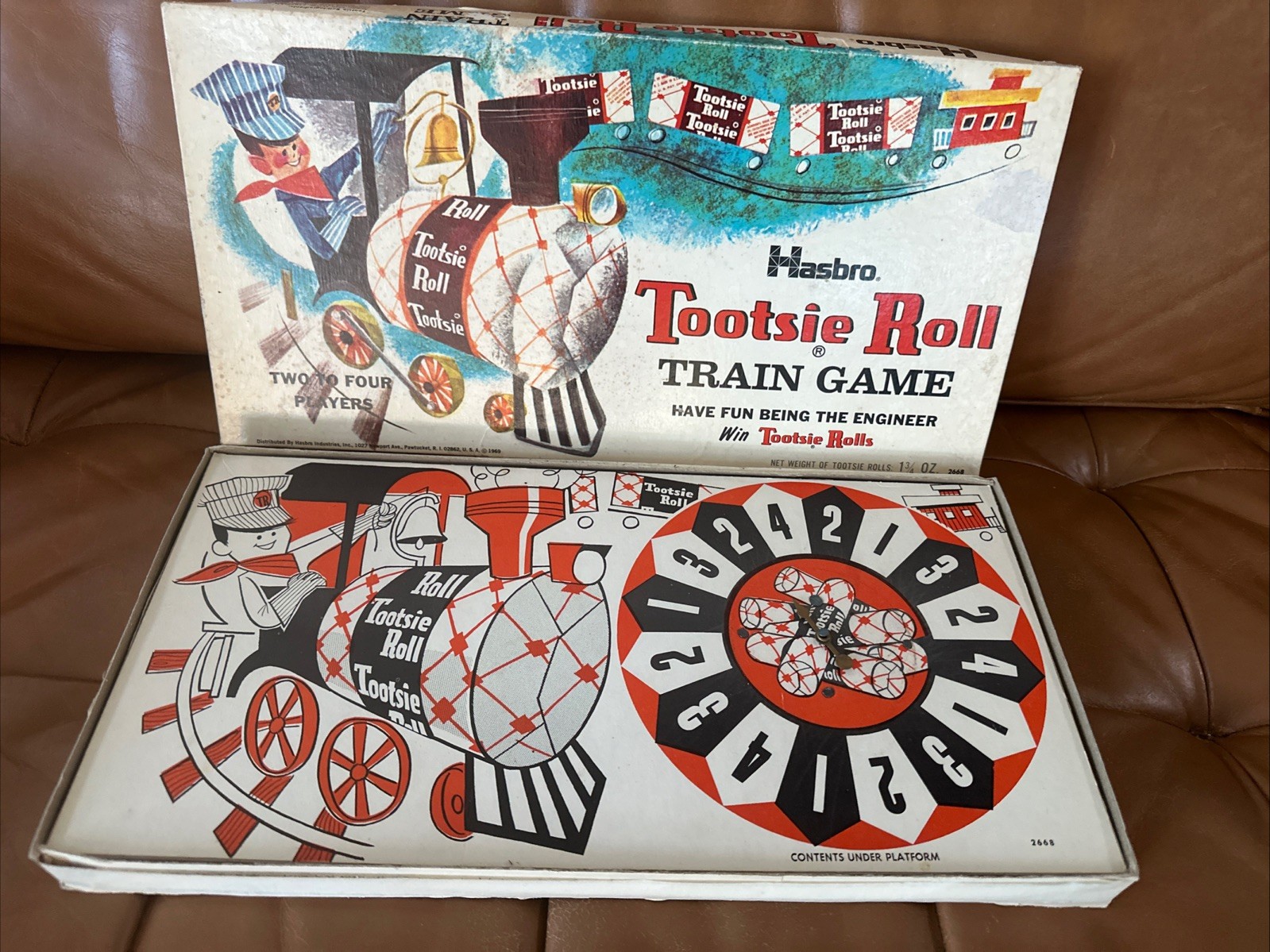 Hasbro Tootsie Roll Train Game Vintage 1969 Board Game Two to Four Players