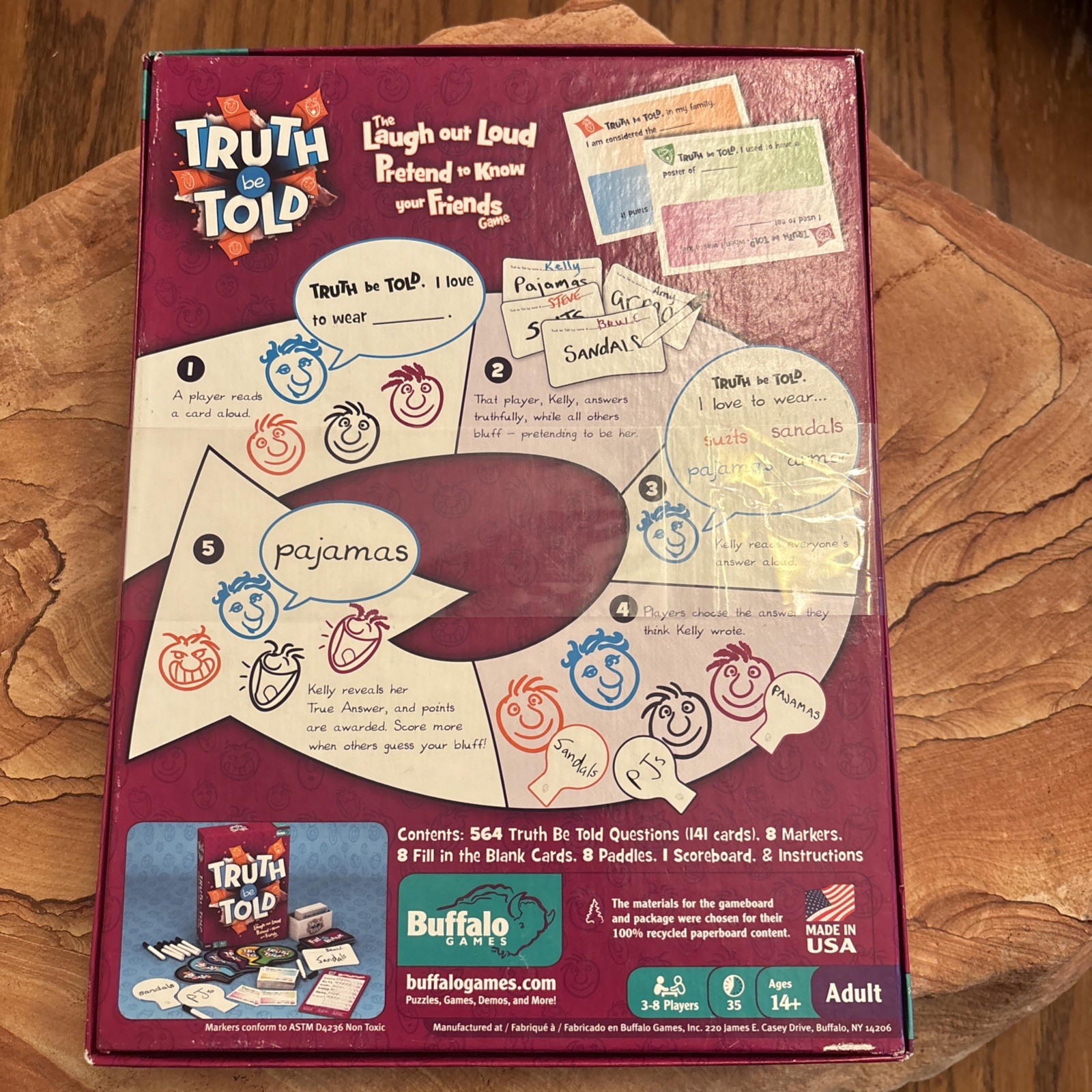 Truth Be Told Game Buffalo Games 2009 Party Family Funny Humor Brand New