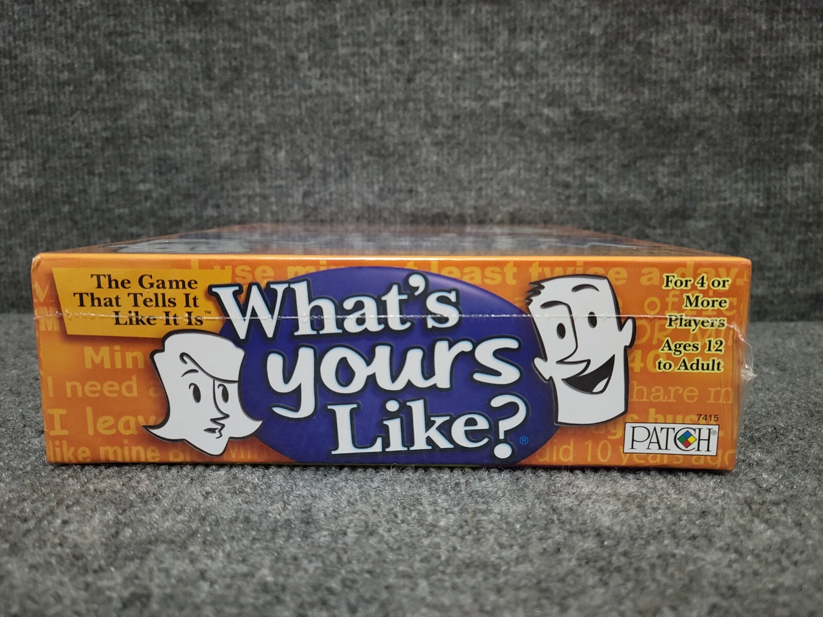 WHAT’S YOURS LIKE? Game