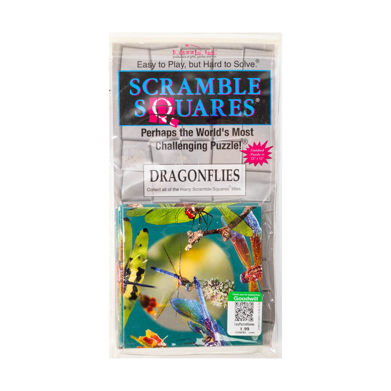 B. Dazzle Puzzle Game Scramble Squares – Dragonflies Bag NM