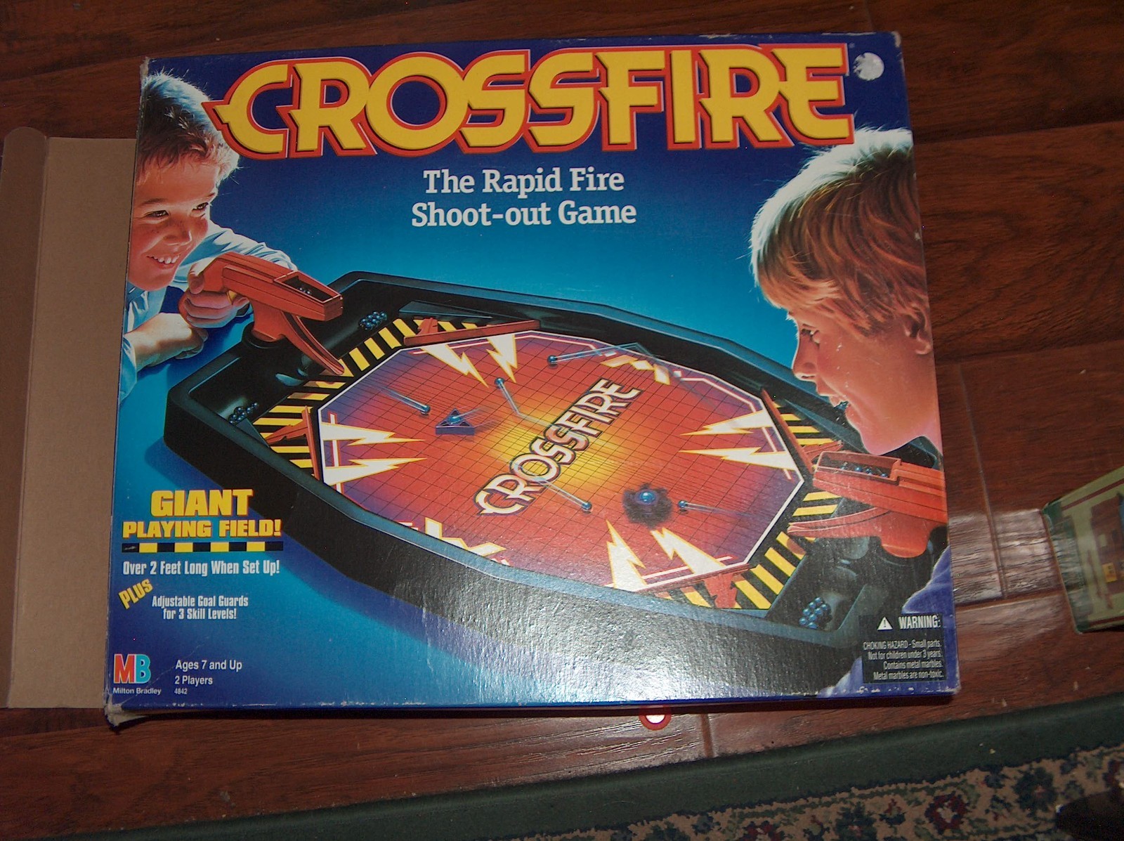 Milton Bradley Crossfire Board Game Vintage 1994 Rapid Fire Shoot Out In Box