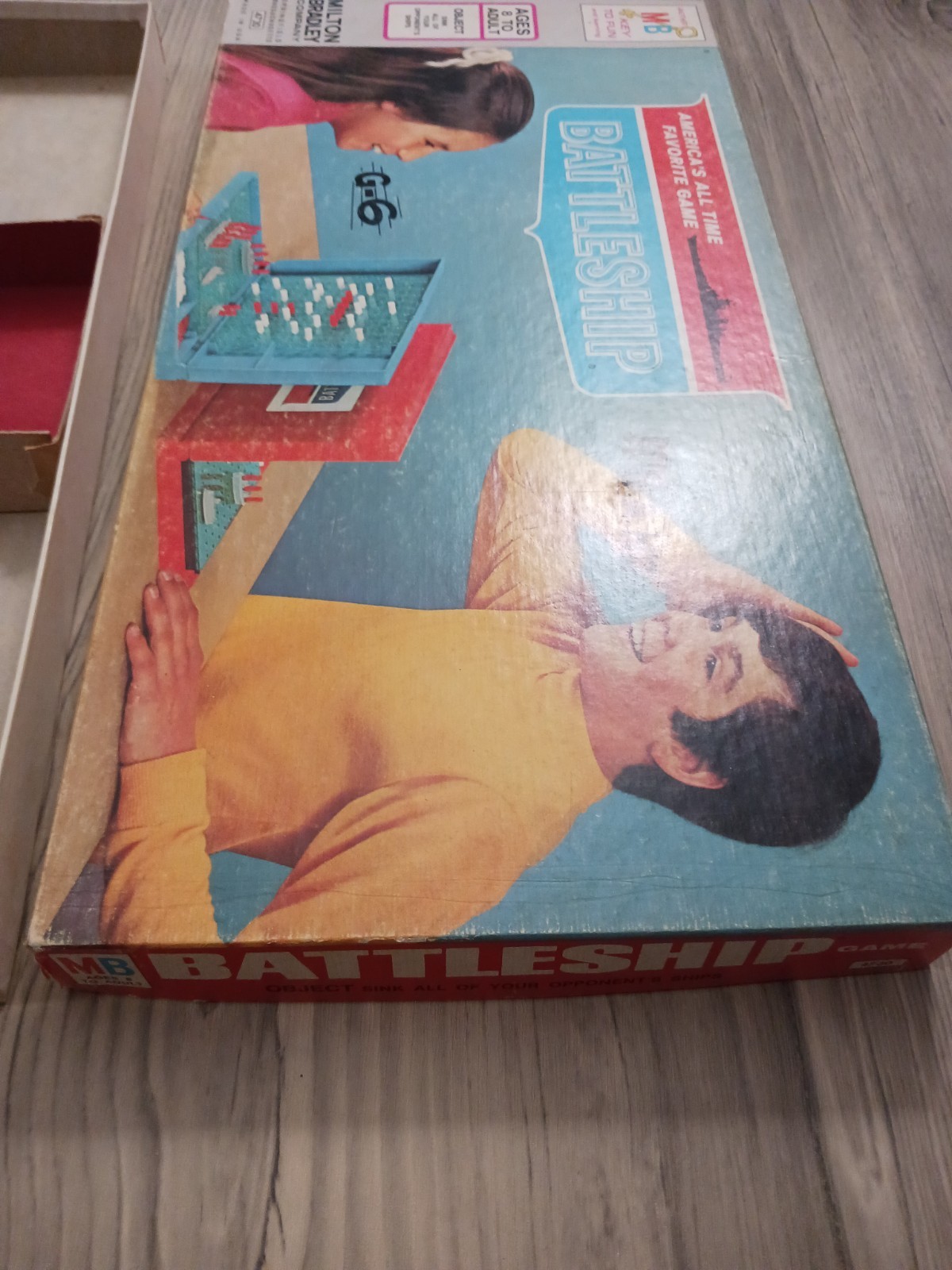 Vintage 1971 BATTLESHIP Milton Bradley Board Game complete In Original Box