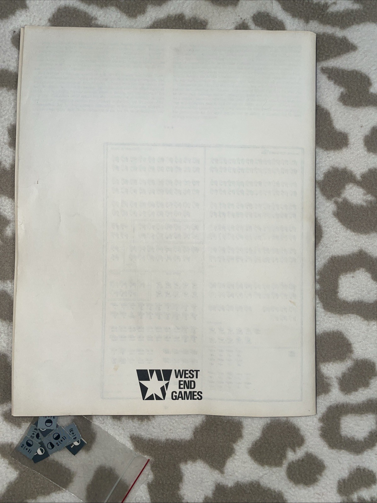 West End Games. 1986. Against The Reich. Invasion To The Rhine. VGC.