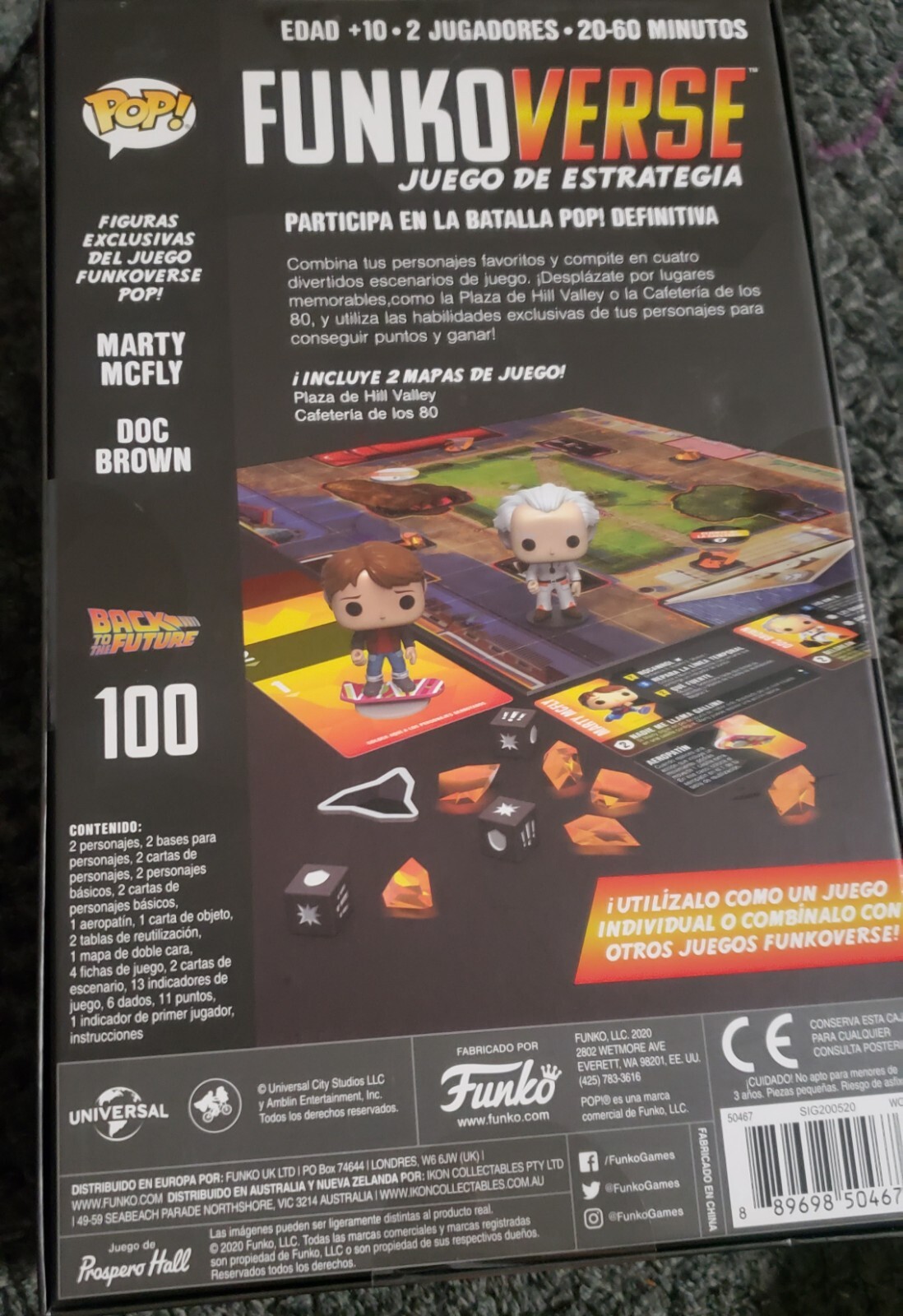 Pop Funko Funkoverse Funko Verse Board Game Back to the Future Spanish Version
