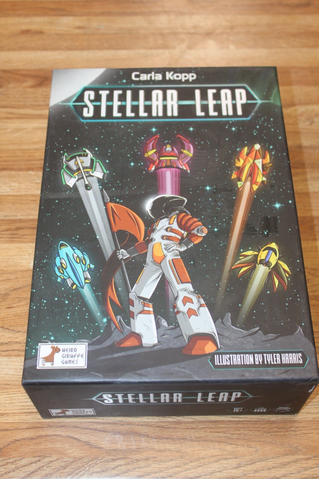 Stellar Leap Board Game from Carla Kopp Weird Giraffe Games Clean & Complete