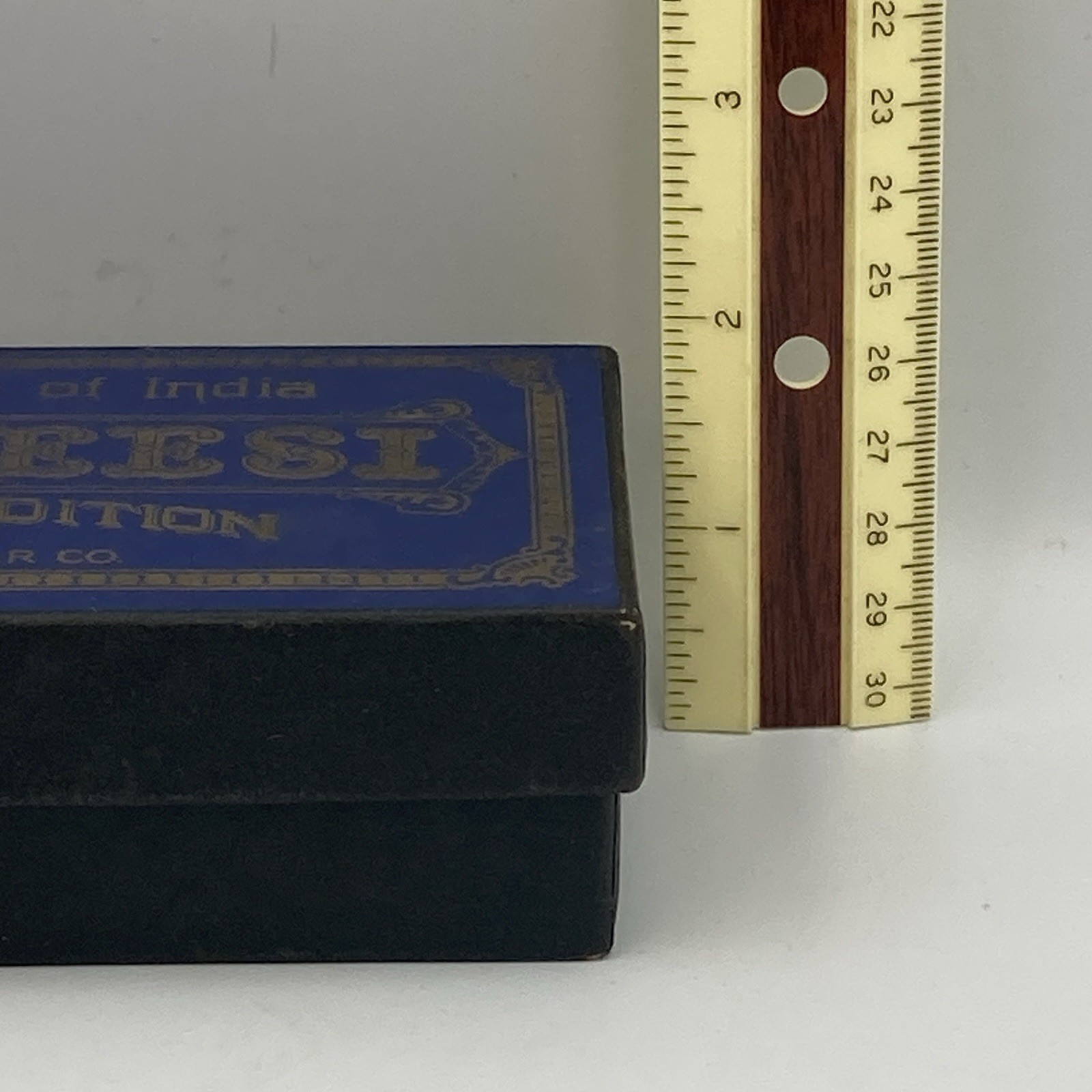 Vintage 1938 PARCHEESI Popular Edition Game SR Blue Box Missing Some Pieces