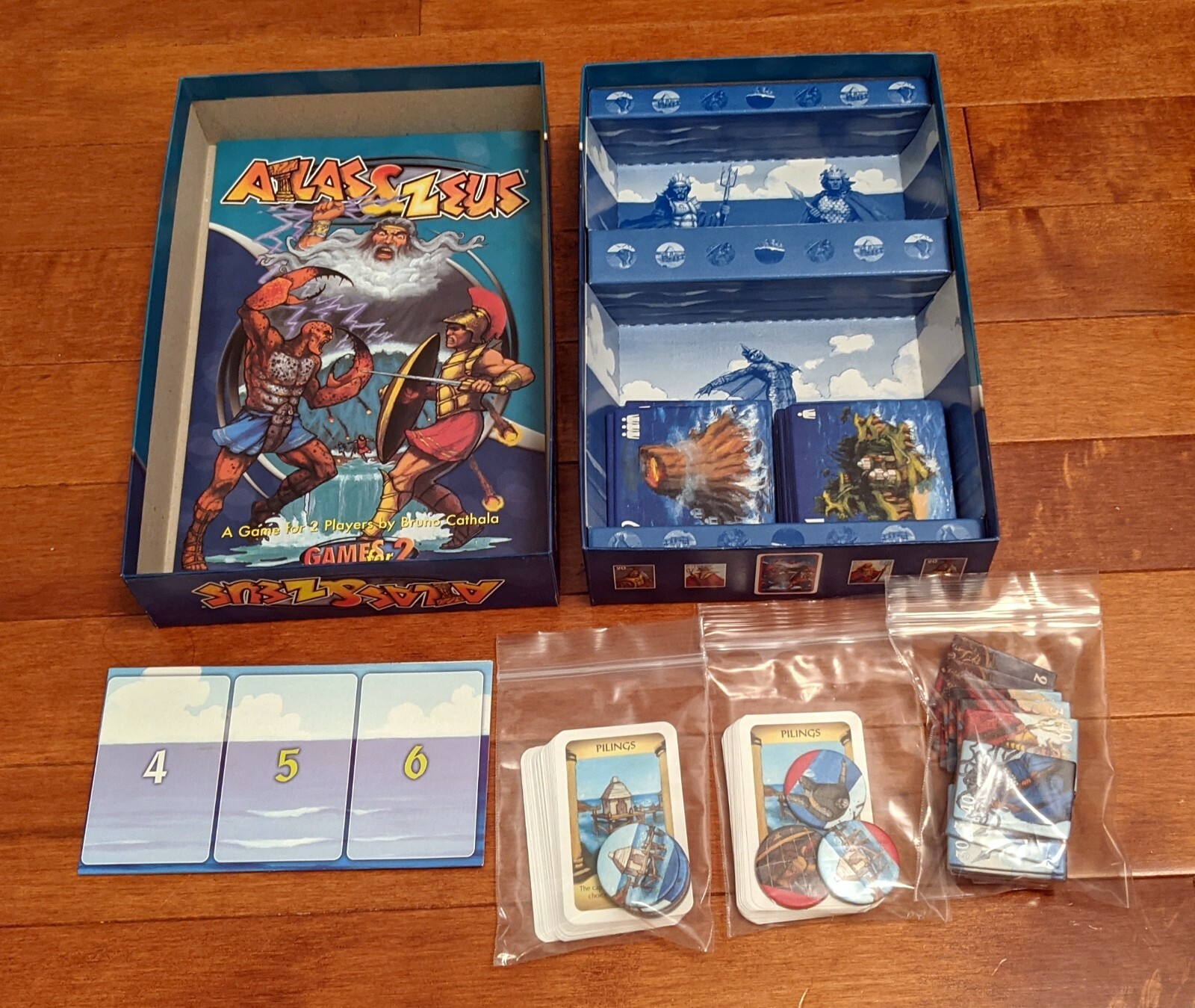 Atlas and Zeus Board Game Complete Unplayed