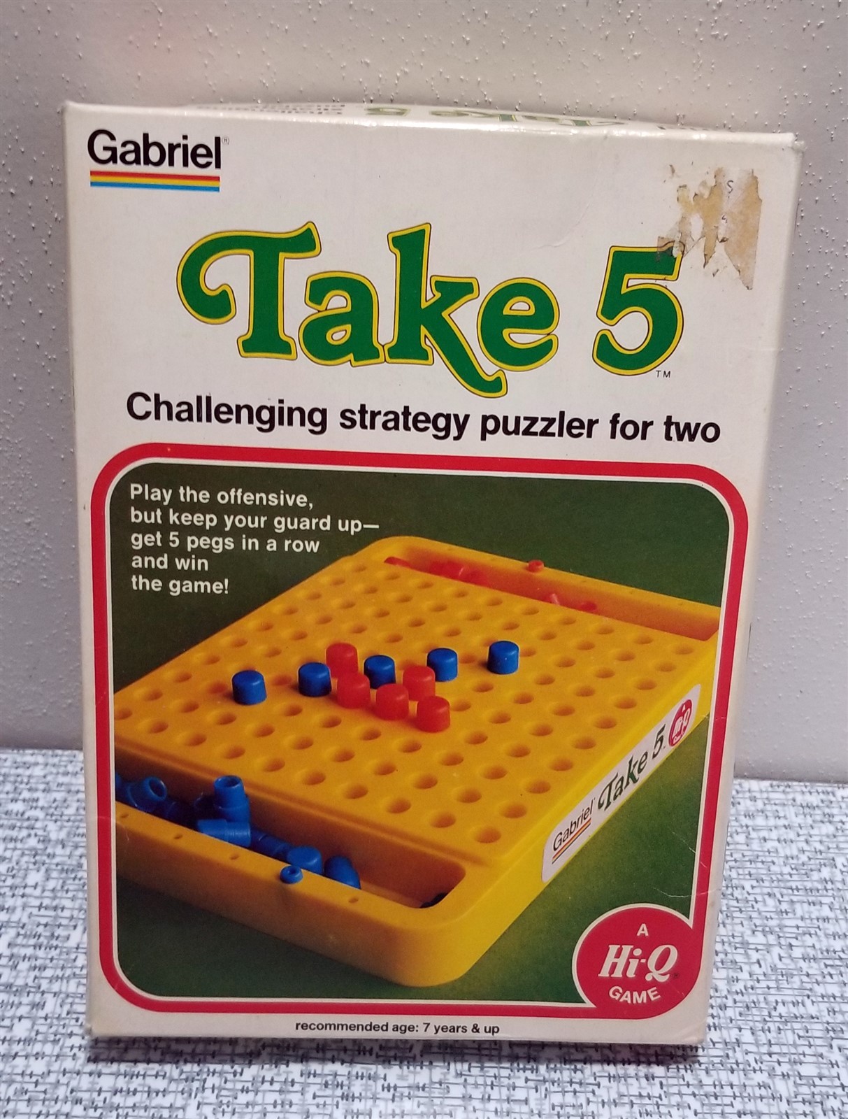 Vintage 1977 TAKE 5 Strategy Puzzler Hi-Q Game Gabriel 77452 COMPLETE