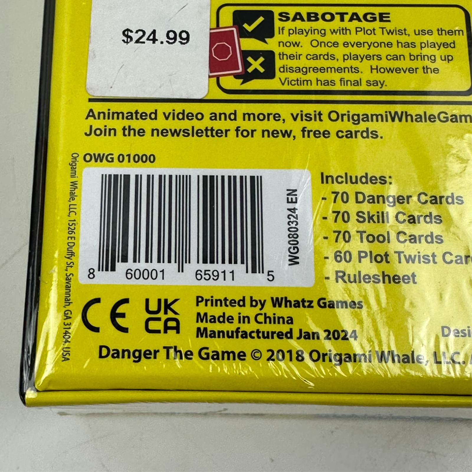 Danger The Game Storytelling Party Game & Expansion Pack Whack A Moley