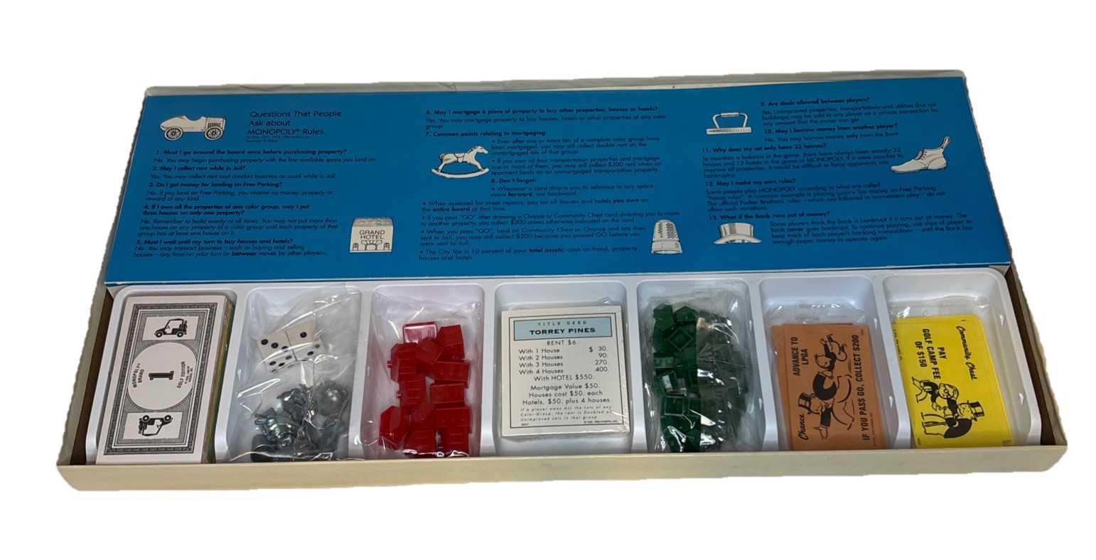 Monopoly Golf Edition Board Game Unisex Multicolor Good Pebble Beach Pinehurst