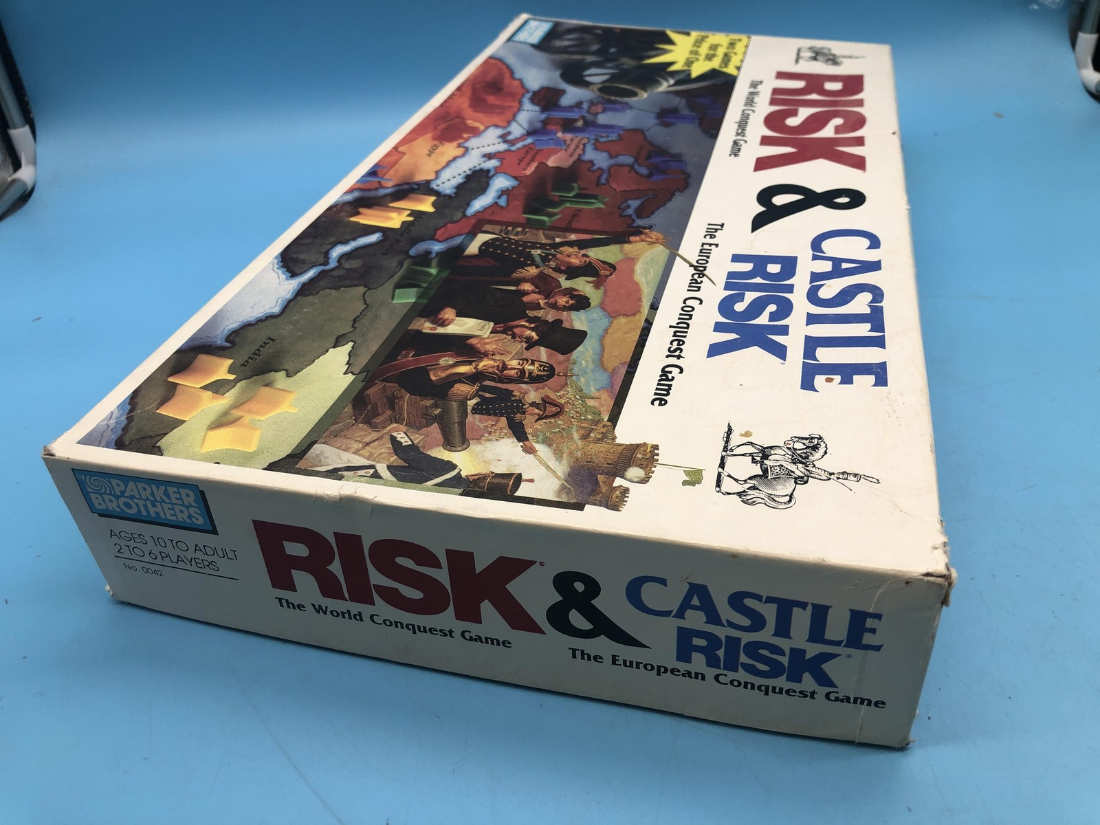 Vintage Parker Brothers Risk & Castle Risk Strategy Board Game 2-6 Players 10+