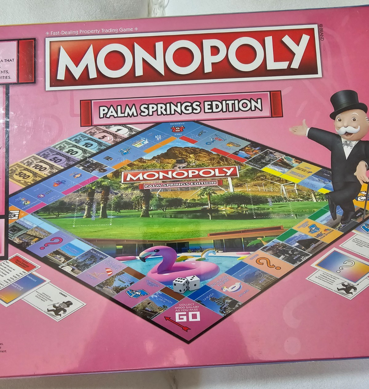 Palm Springs Monopoly Board Game Family Game Night Regional Fun NEW Sealed