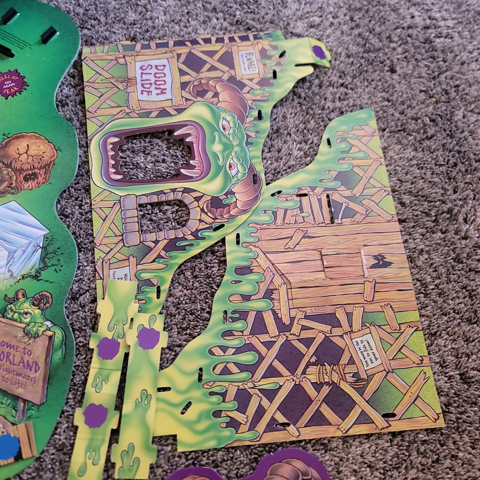 Vintage Retro Goosebumps Board Game One Day At Horrorland 1998 MB Games