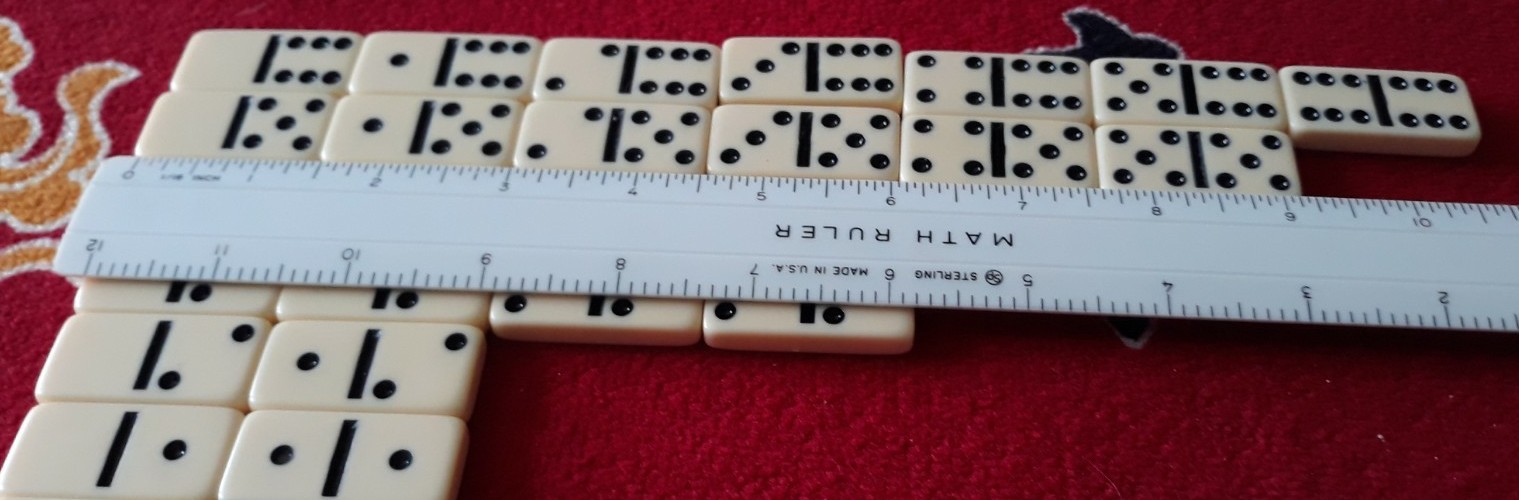 Vintage House of Marbles Devon England Miniature Dominoes, Double Six READ DESCR