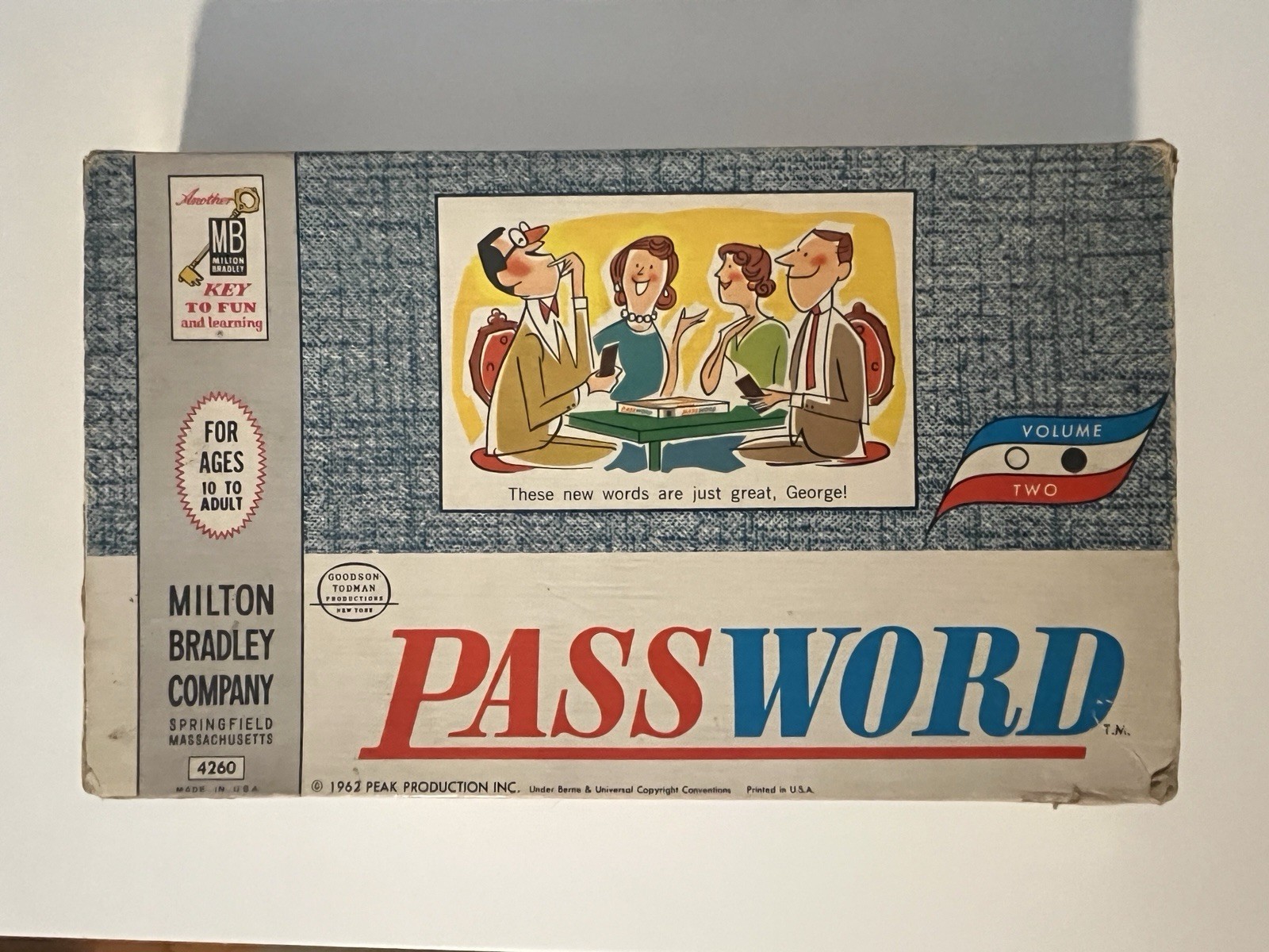 1962 Milton Bradley Password Game #4260 Volume 2 Complete Made In USA Vintage