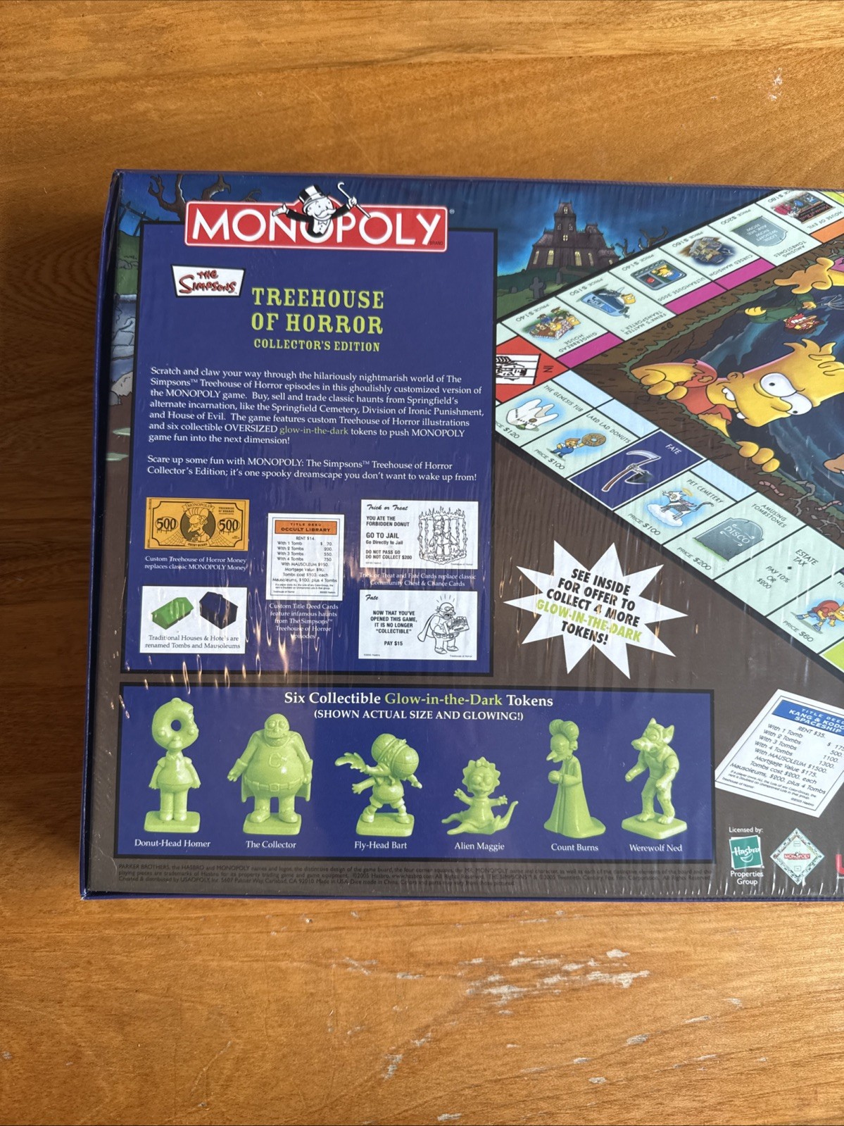 EXCELLENT CONDITION SIMPSONS Treehouse of Horror MONOPOLY Sealed New Hasbro 2005
