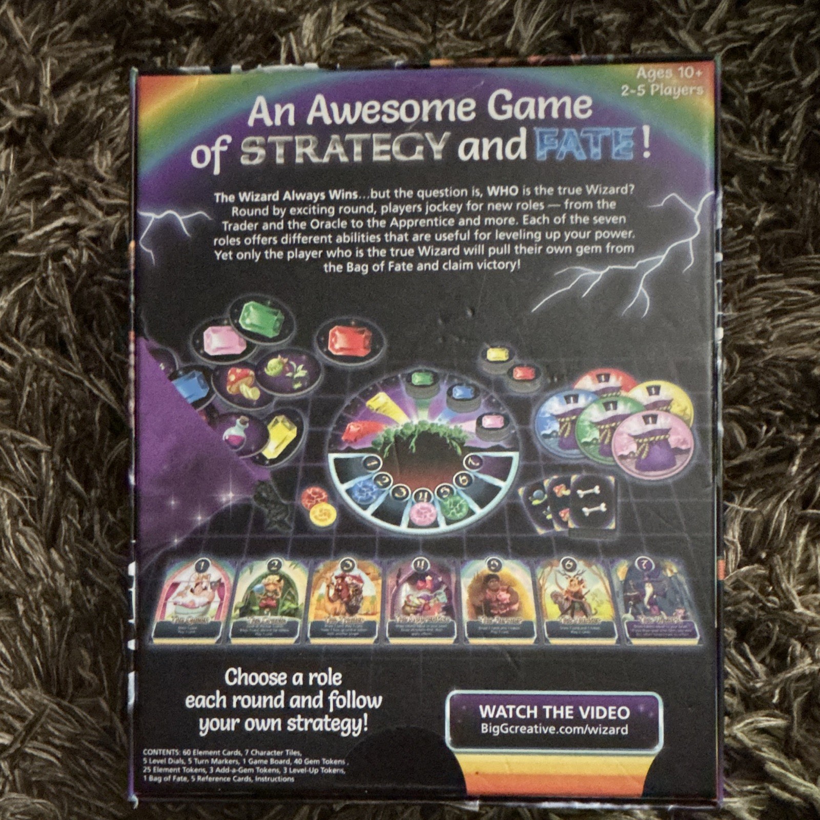 Big G Creative The Wizard Always Wins Strategy Board Game, 2-5 Players, 10+