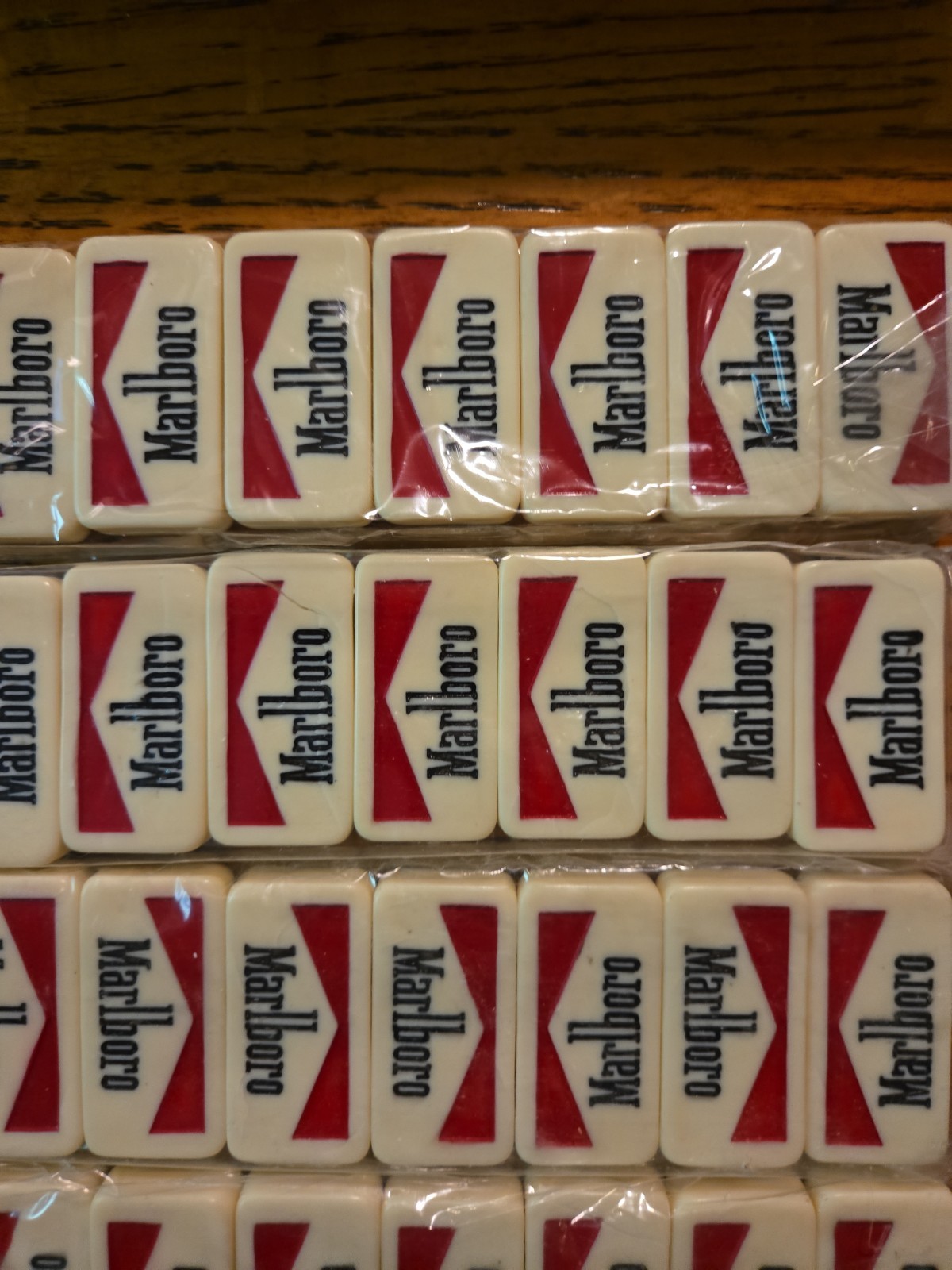 Vintage Marlboro Branded Dominoes Set w/ Box Sealed