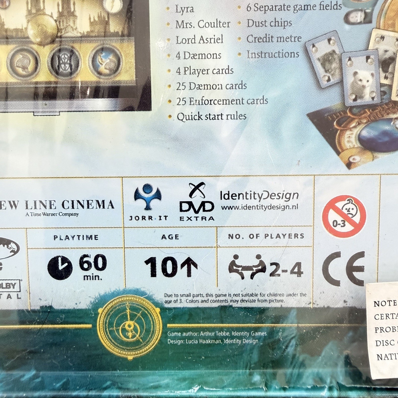 Sababa Toys The Golden Compass DVD Fantasy Board Game Complete 2 Players 10+