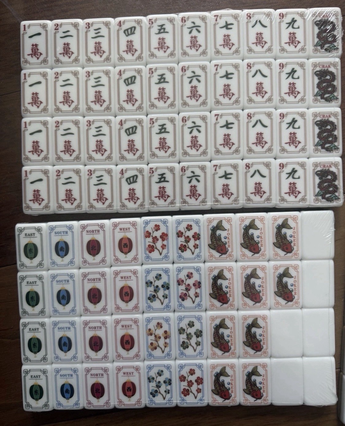 160 Mahjong Playing Tiles for American Style Game（11）