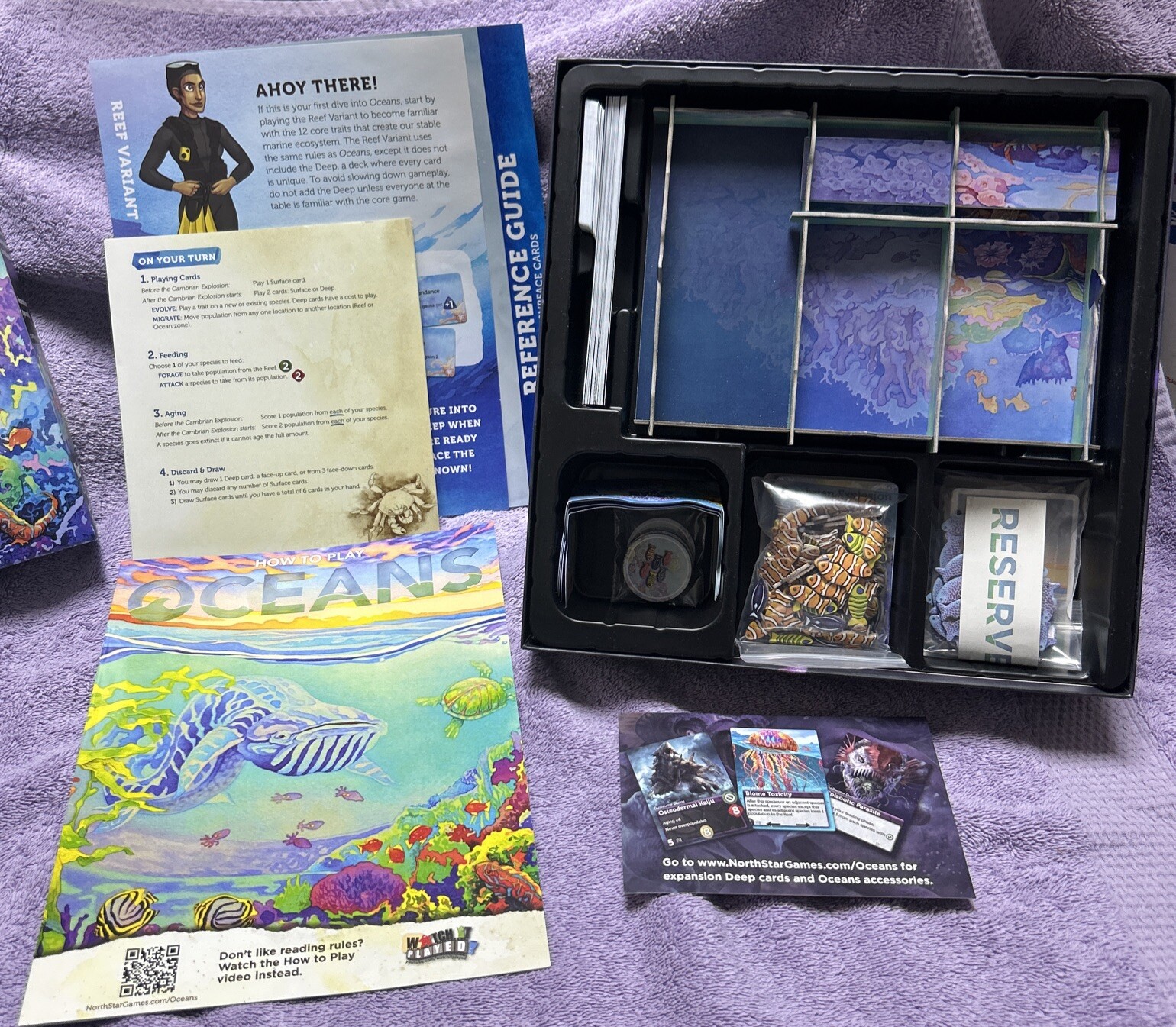 OCEANS, North Star Games 2019 Board Game (Limited Ed) Complete Excellent Shape!