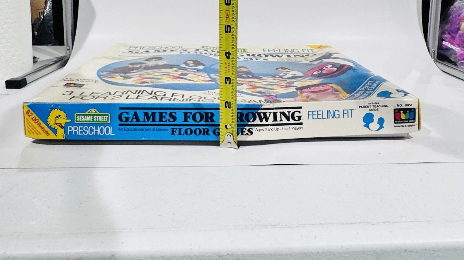 Vintage Sesame Street Games For Growing Feeling Fit Floor Games Complete EUC