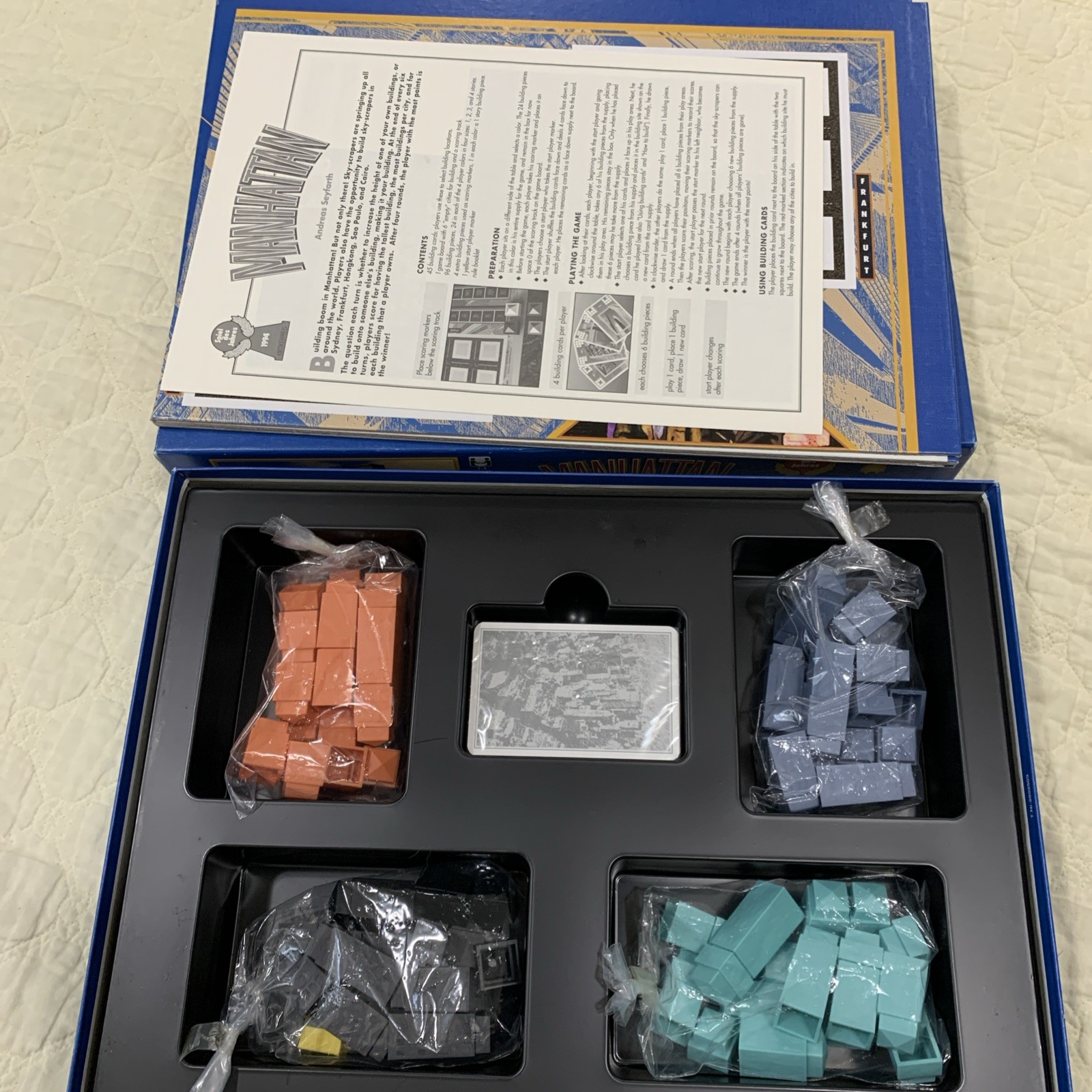 Manhattan Board Game Andreas Seyfarth Rio Grande Games 1994 Award Winner