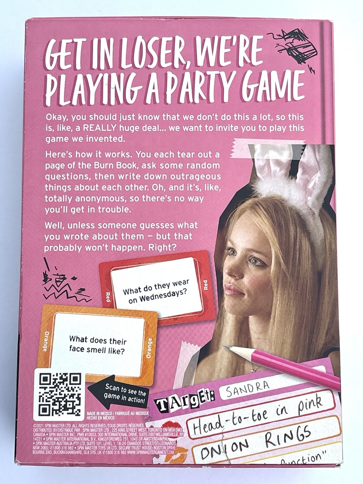 Mean Girls The Party Game Burn Book Edition Big Potato Games Complete