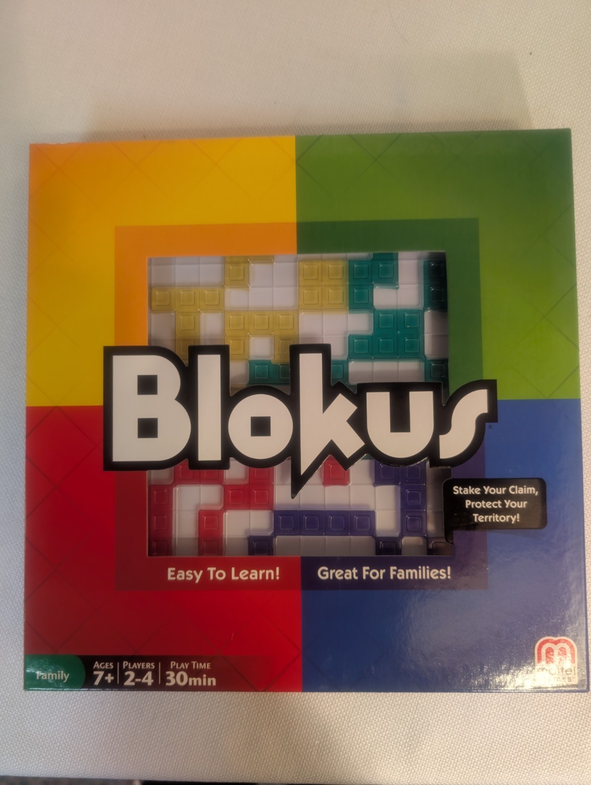 Mattel Blokus Educational Strategy Board Game Opened Box New Never Played Mint