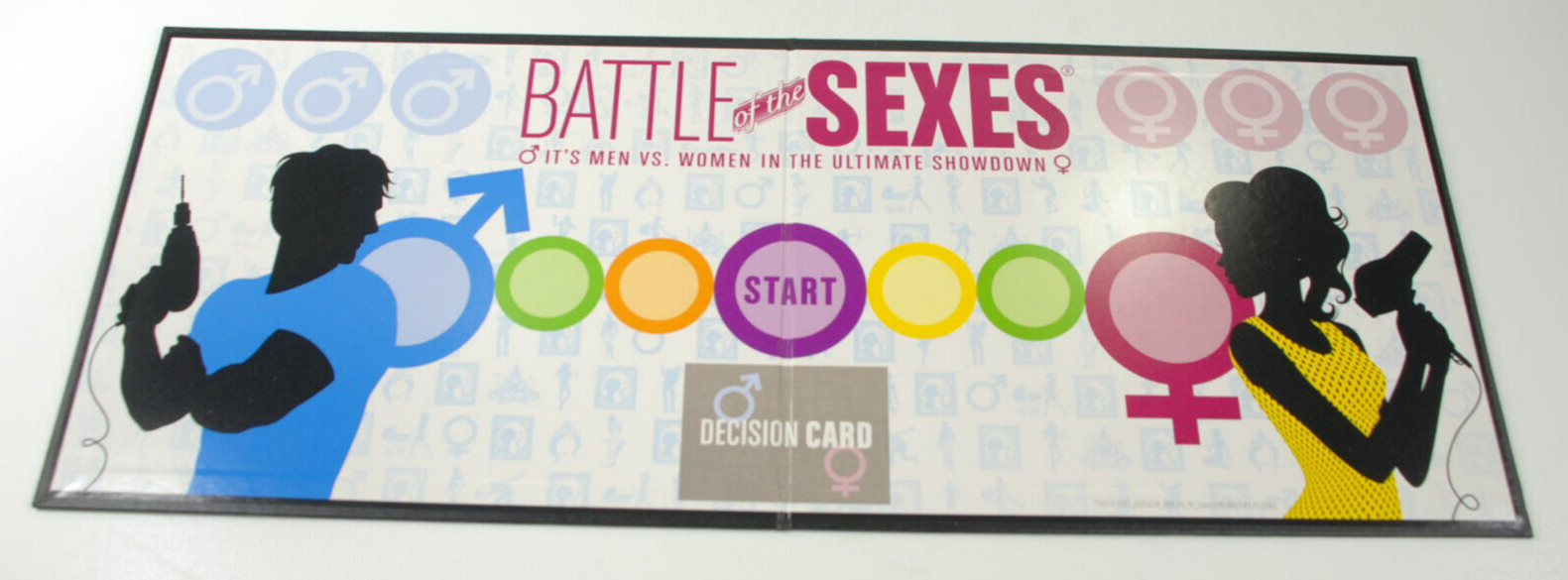 Battle of the Sexes SPIN MASTER Adult Trivia Board Game MISSING 1 Male Token