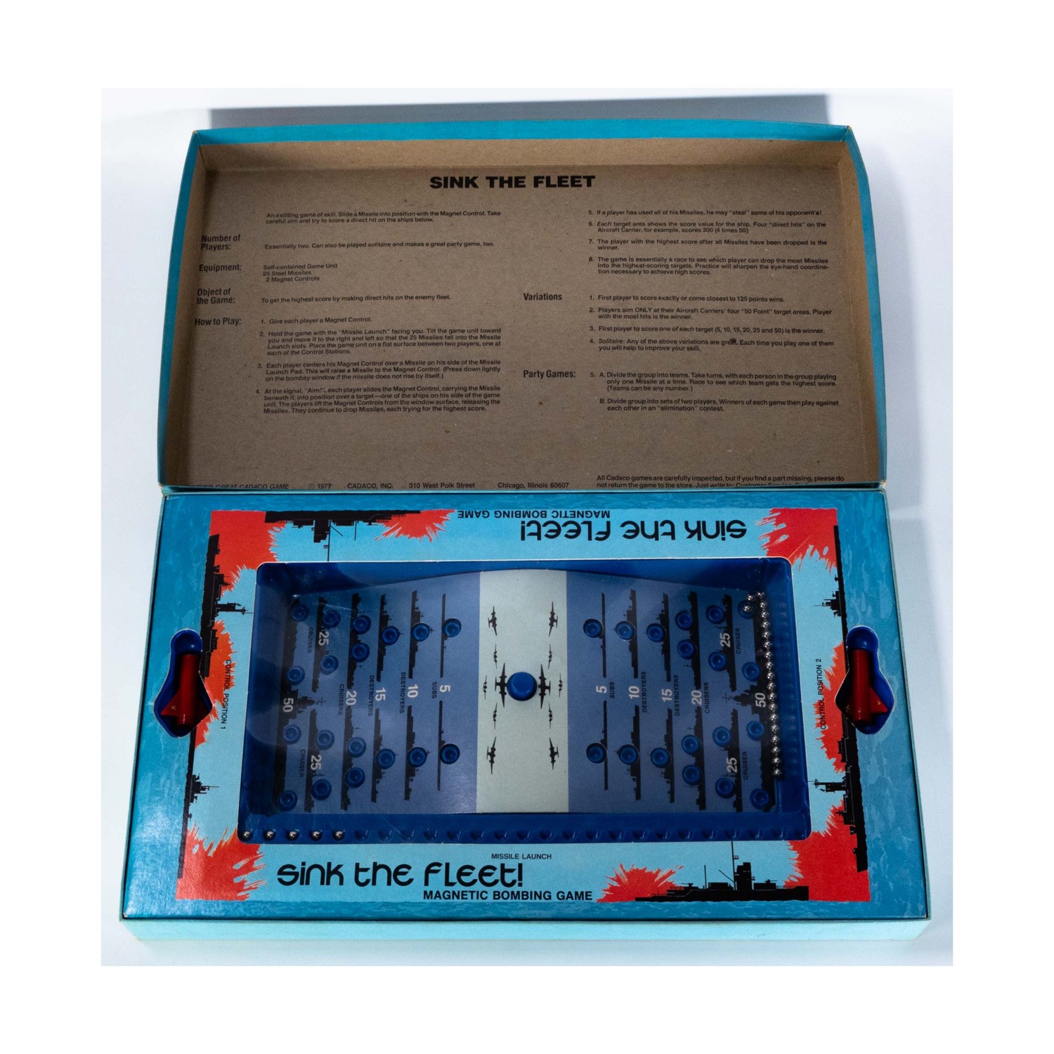 Cadaco Boardgame Sink the Fleet Box VG/EX