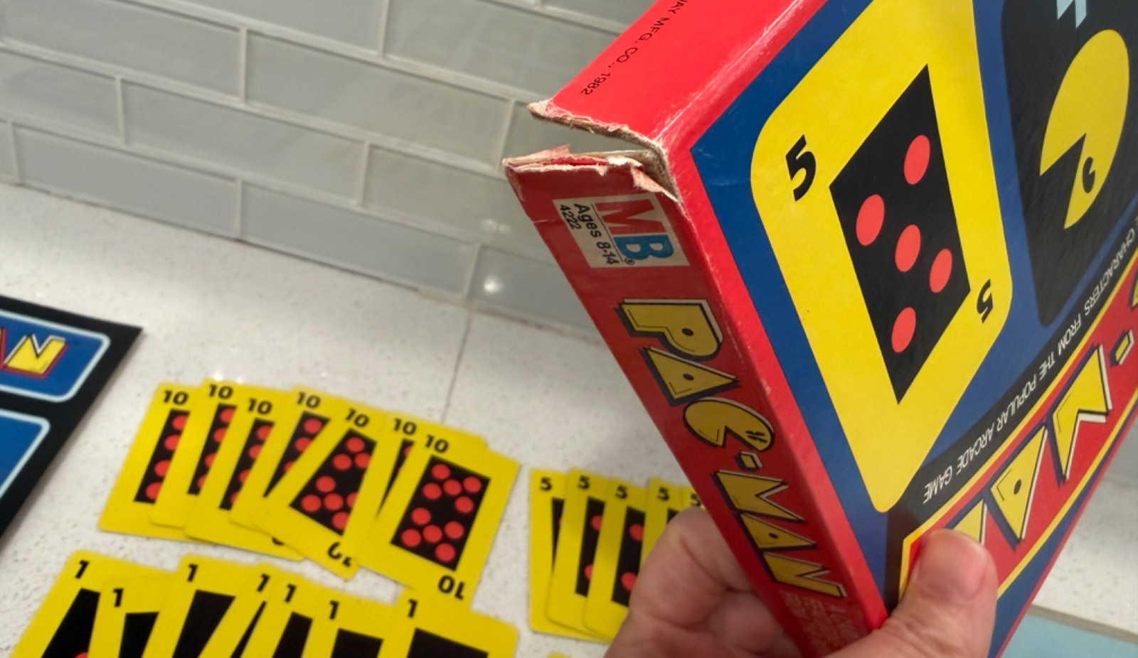 Vintage 1982 Pac-Man Card & Board Game Milton Bradley Arcade Classic COMPLETE!