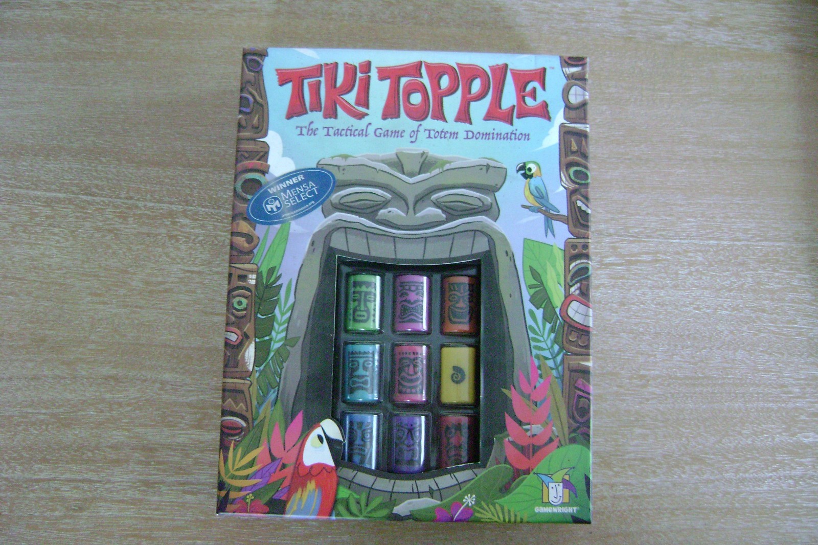 Tiki Topple The Tactical Board Game Of Totem Domination by Gamewright Brand New