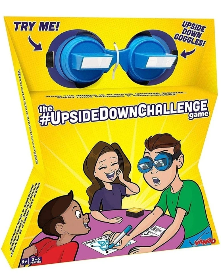 The Upside Down Challenge Game Family Fun With Goggle NEW Vango Toys 2-6 Players