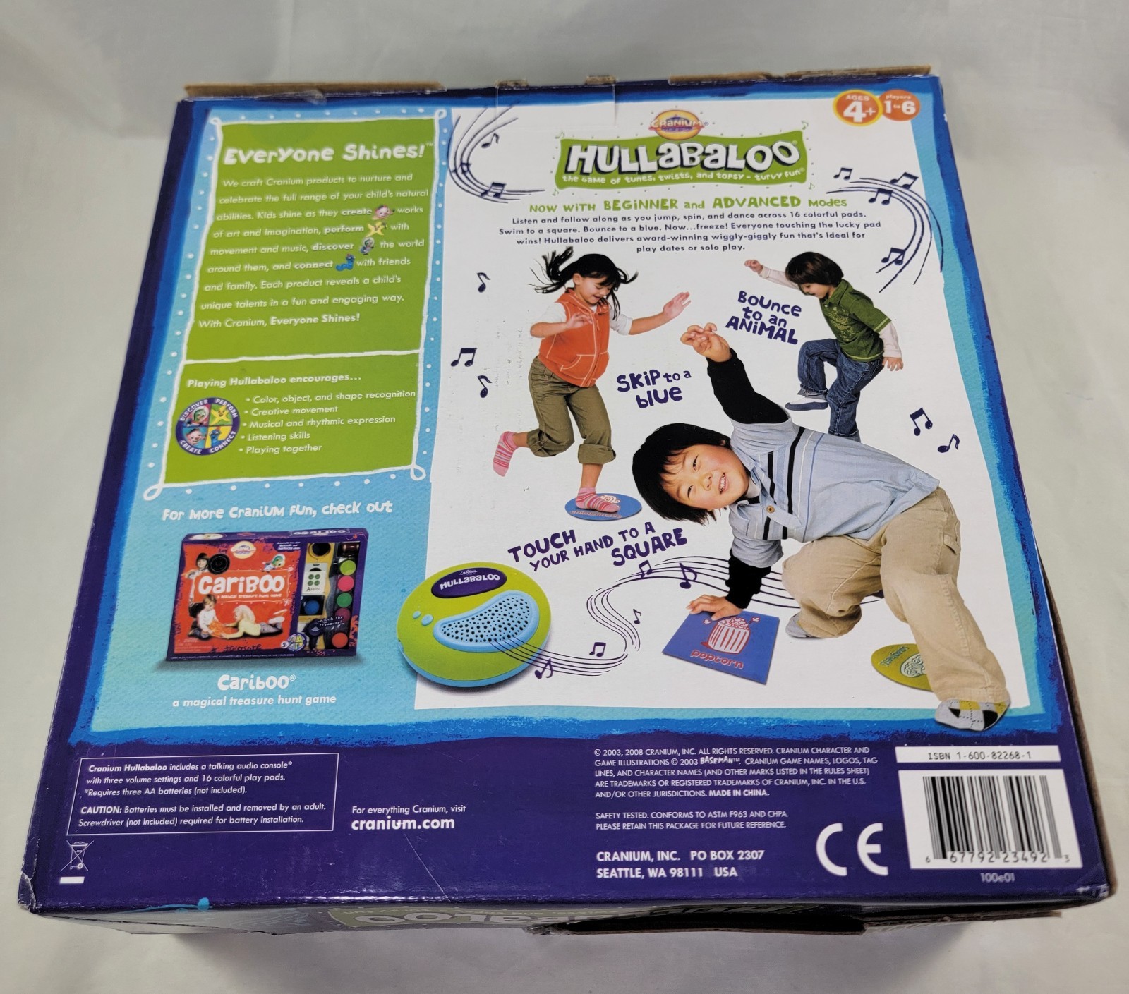 Cranium Hullabaloo Children’s Game COMPLETE 2008 Kids Tested Works Music
