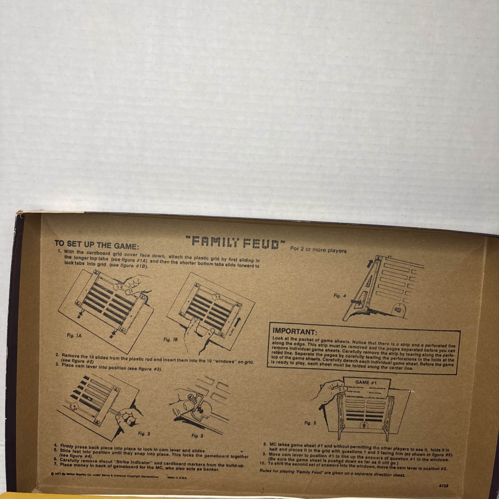 VINTAGE (1977) MILTON BRADLEY “FAMILY FEUD” BOARD GAME *Ages 10 to Adult* {USA}