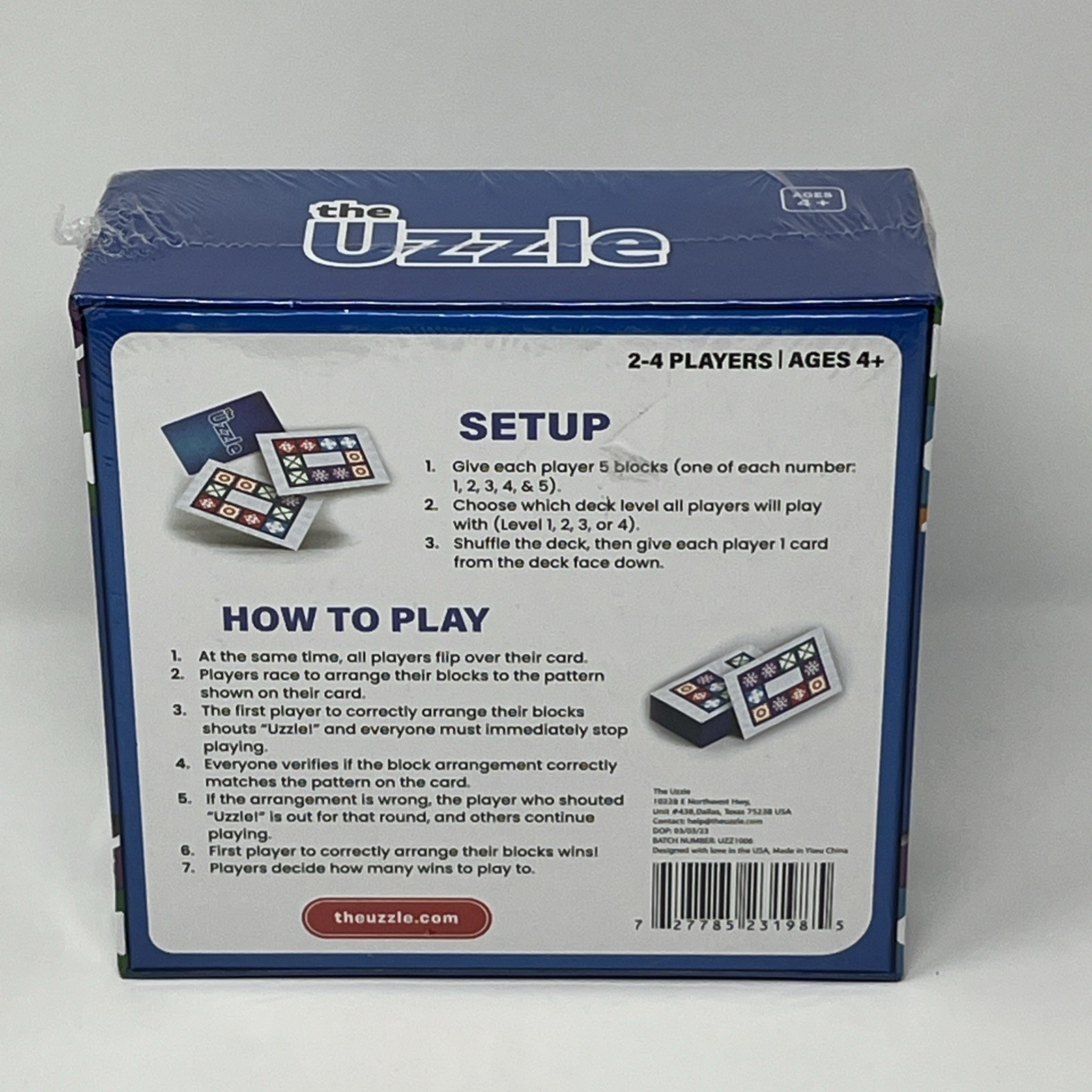 The Uzzle Board Game – Family Block Puzzle for Children & Adults