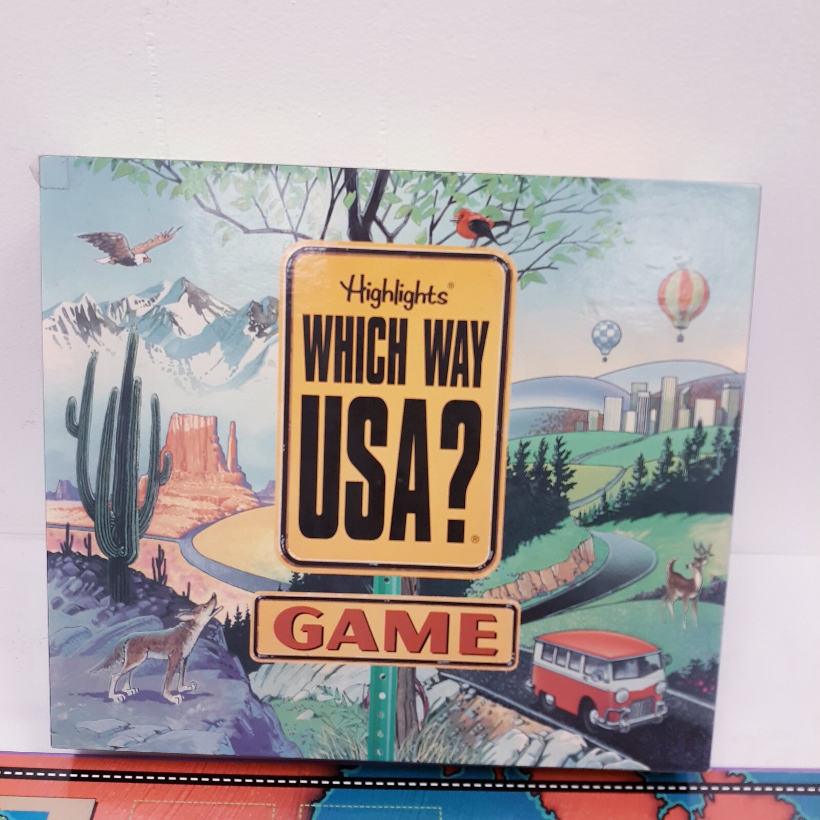 Vintage Highlights WHICH WAY USA? Board Game – complete free shipping