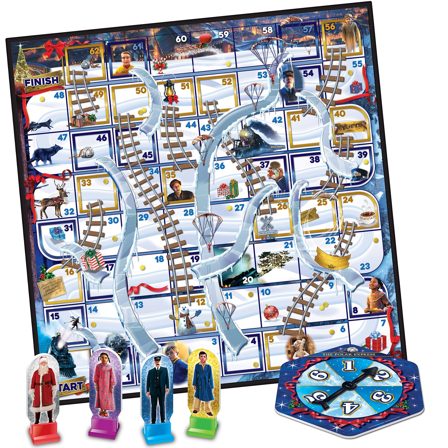 MasterPieces – The Polar Express – Slides and Ladders Board Game