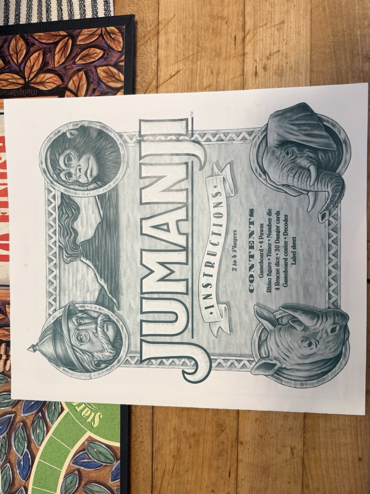 1995 Jumanji Board Game Milton Bradley 1995 Original Movie Edition