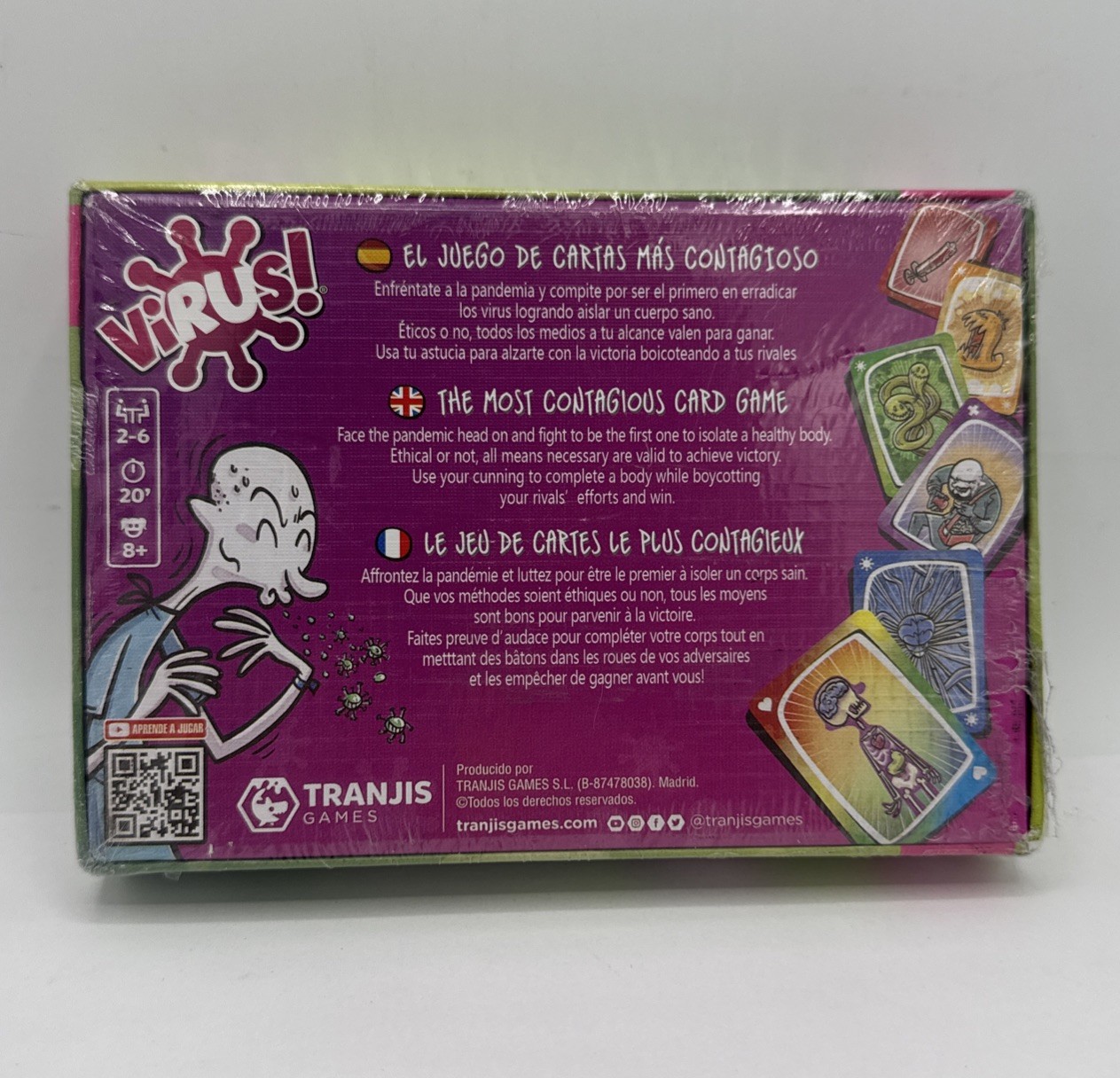 Virus 2 Board Game the Contagiously Fun Card Game Spanish English French Ver