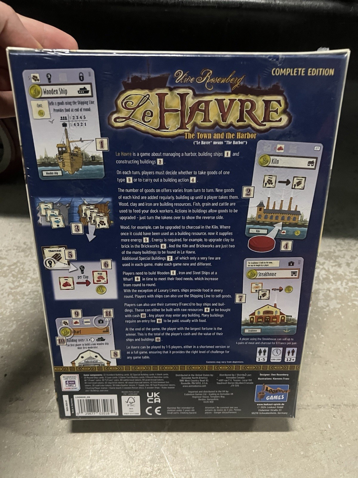 New-Lookout Games Le Havre Complete Edition Strategy Board Game 1-5 Players 12+