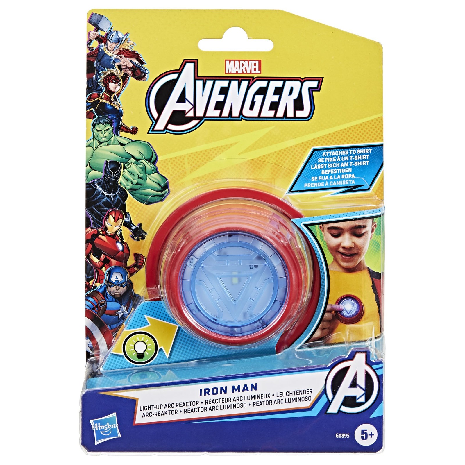 Iron Avengers Man Light Up Arc Reactor Electronic Roleplay Toy Marvel