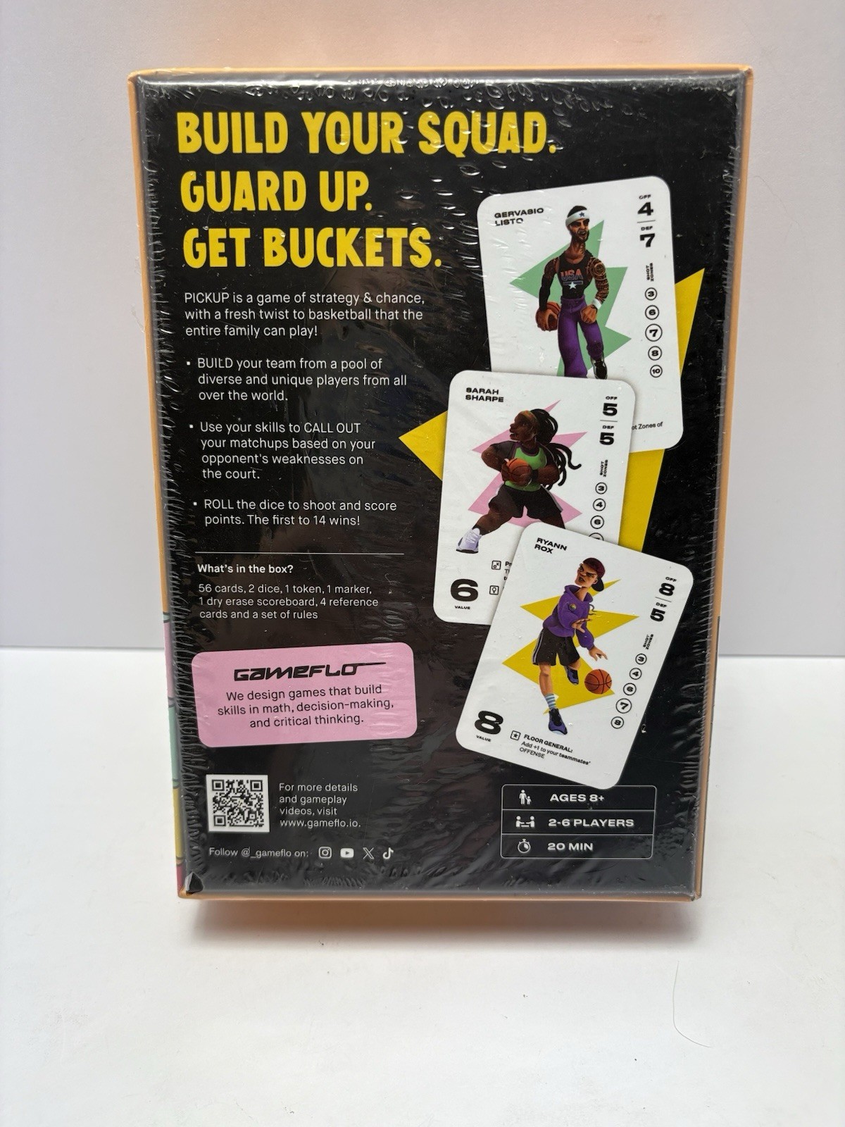 Gameflo Pickup Basketball Card Game Of Strategy Ages 8+ 2 – 6 Players NIP Sealed