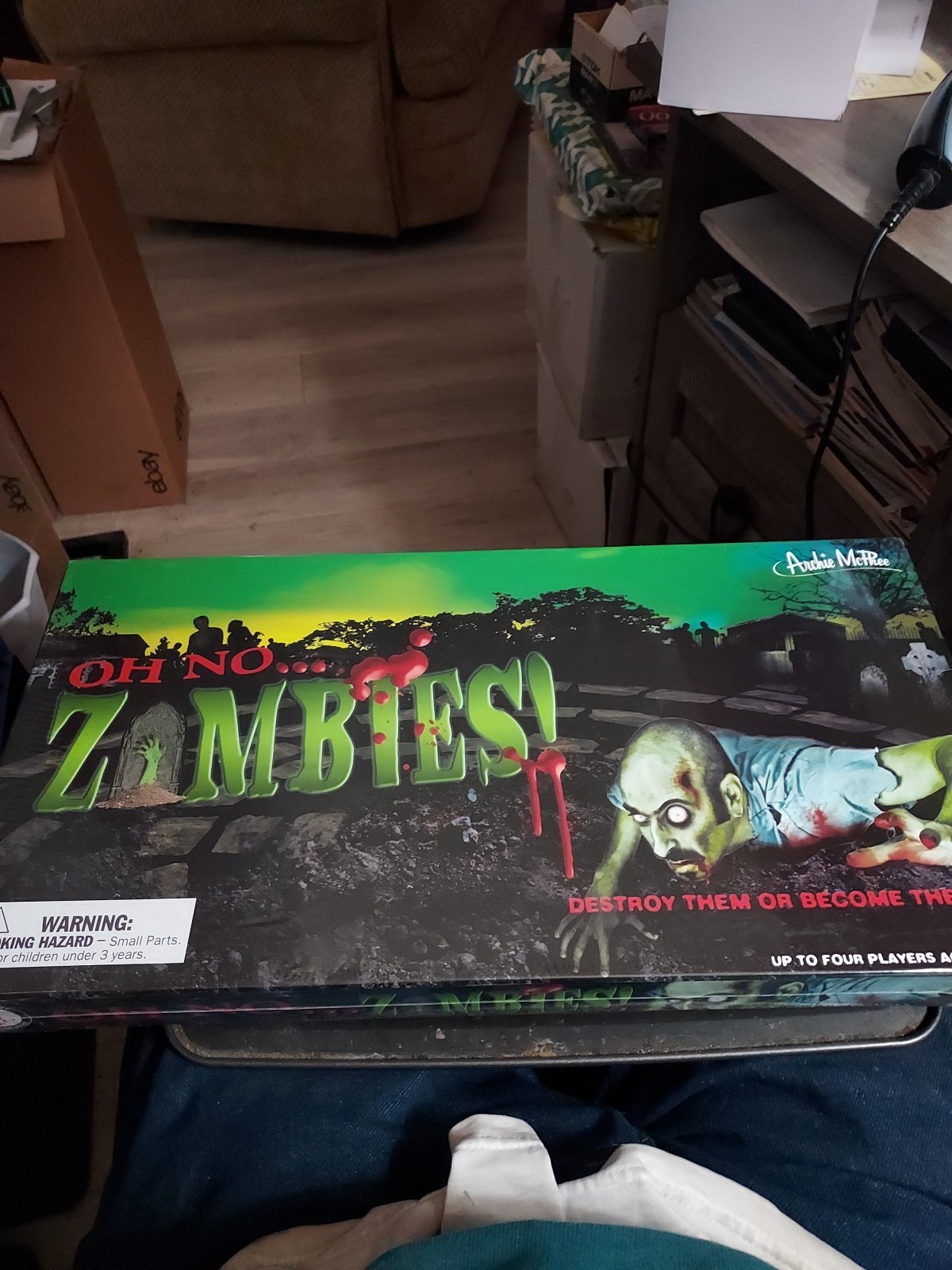 RZ Archie McPhee Oh NO Zombies Board Game Spooky Halloween Fun Complete NEW