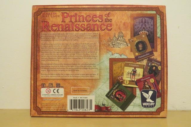 Mercury Games: Princes of the Renaissance – 15th Century Italy Game (UNPUNCHED)