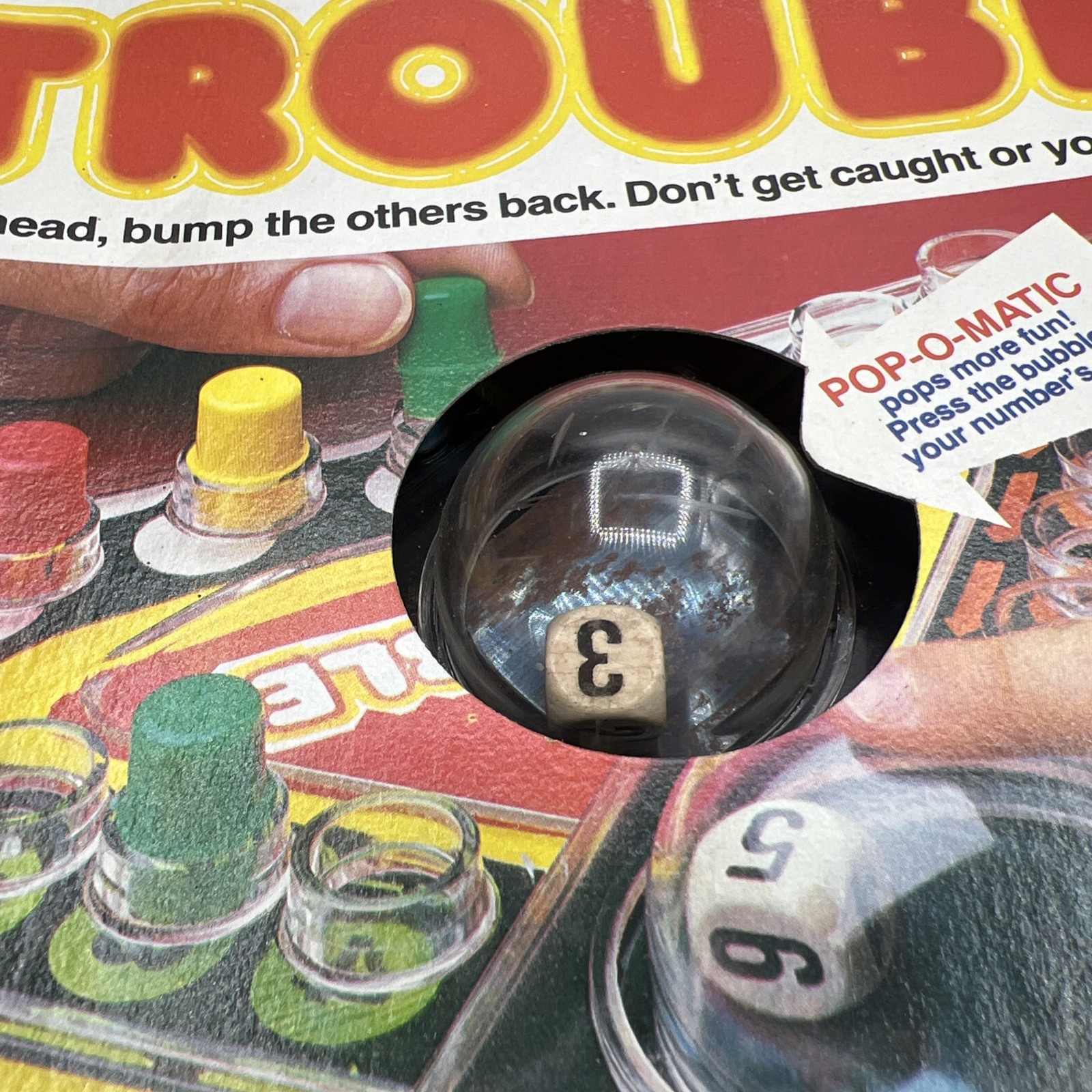 Vintage Gabriel Pop-O-Matic Trouble Game Classic #7310, COMPLETE 1977 Ideal