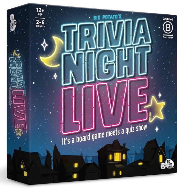 Trivia Night Live Family Quiz Show Board Game
